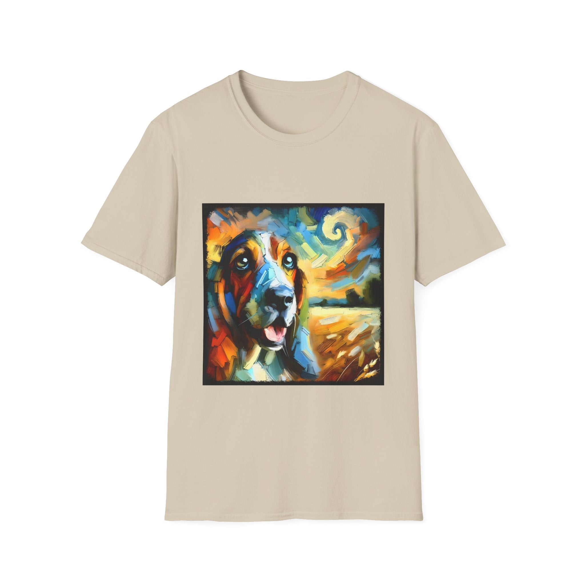 Basset Hound Sun Swirl | Unisex Dog T-Shirt