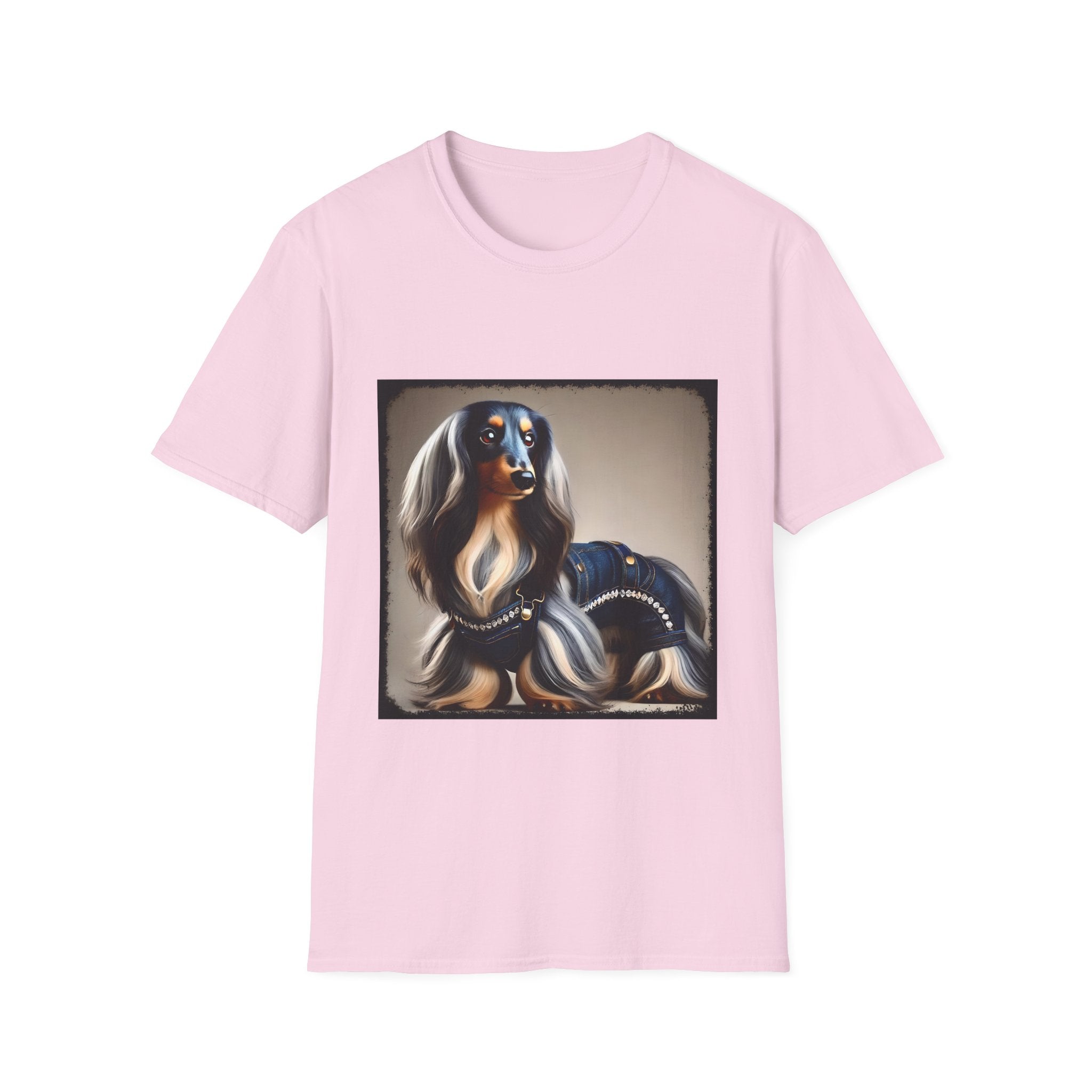Dachshund Denim Diva | Unisex Dog T-Shirt