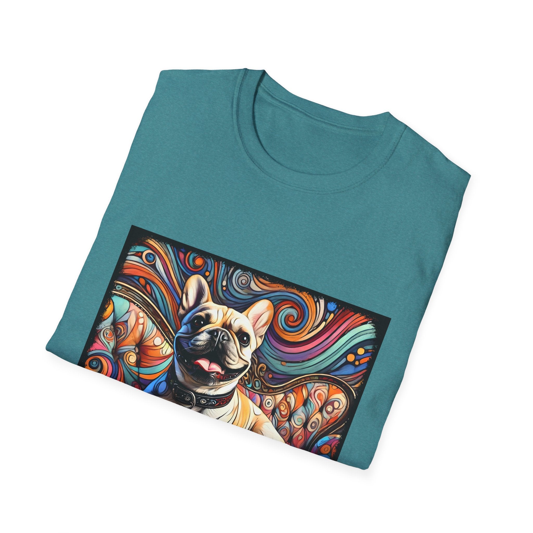 French Bulldog Groovy Swirl | Unisex Dog T-Shirt