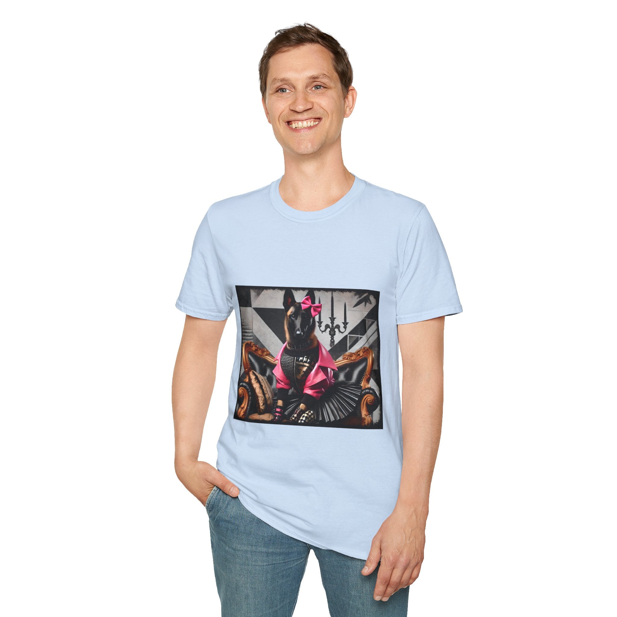 Belgian Malinois Pink Rocker | Unisex Dog T-Shirt