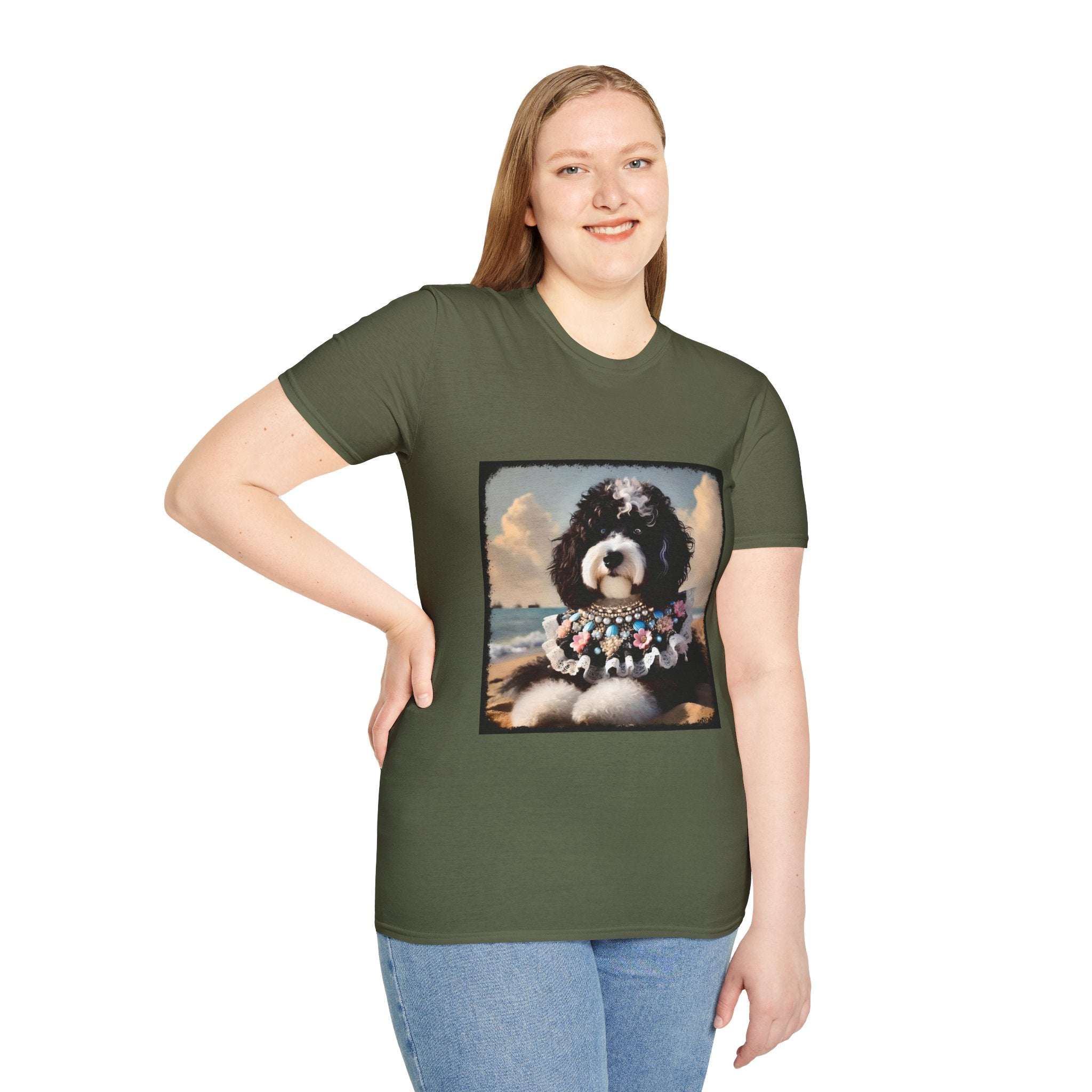 Aussiedoodle Seashell Siren | Unisex Dog T-Shirt