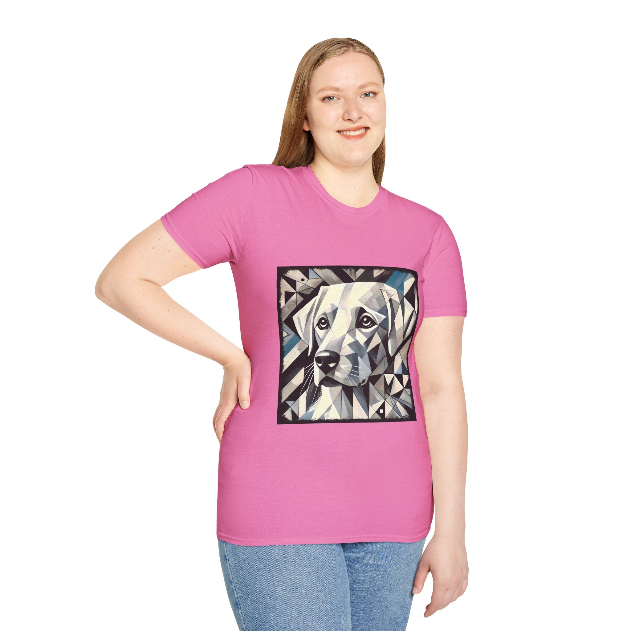 Labrador Retriever White Geometric | Unisex Dog T-Shirt