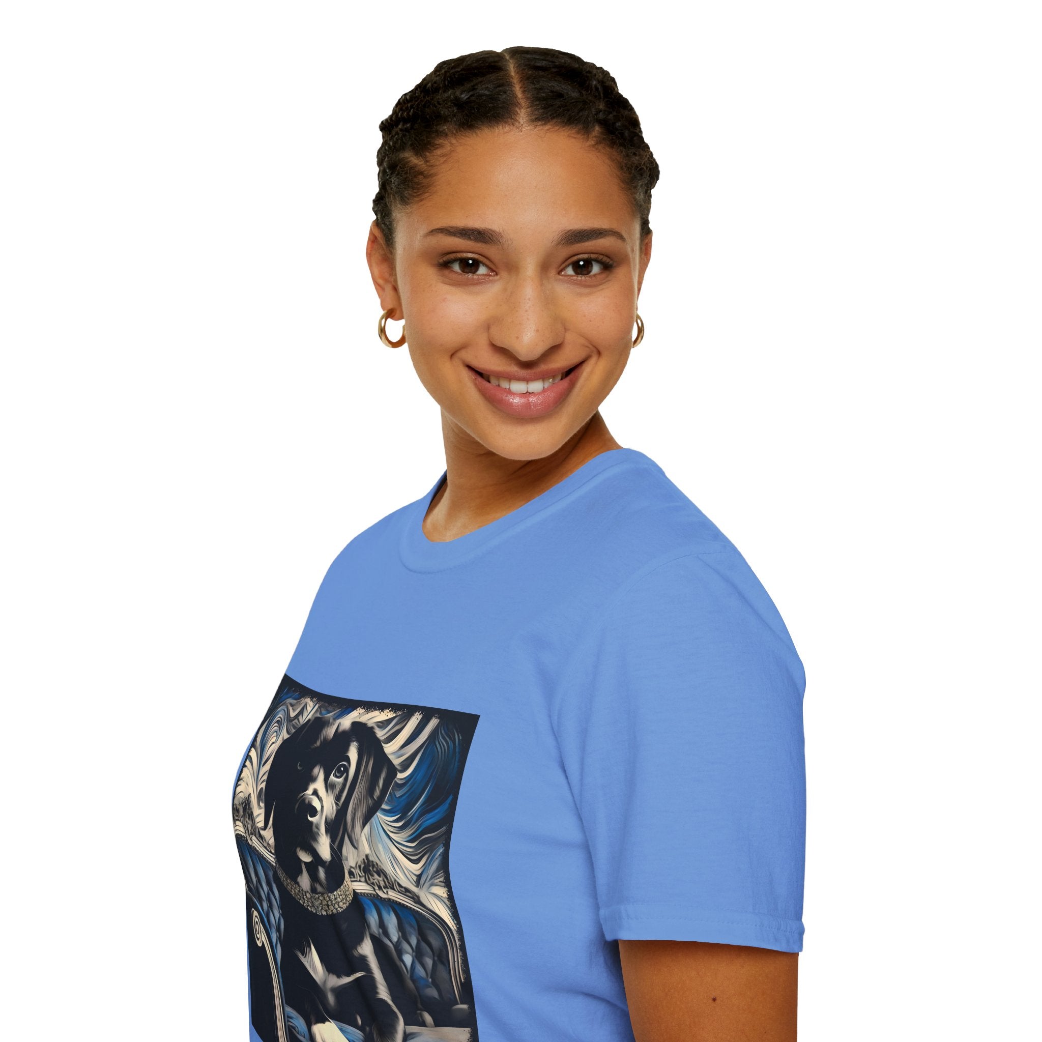 Labrador Retriever Blue and Black Swirl | Unisex Dog T-Shirt