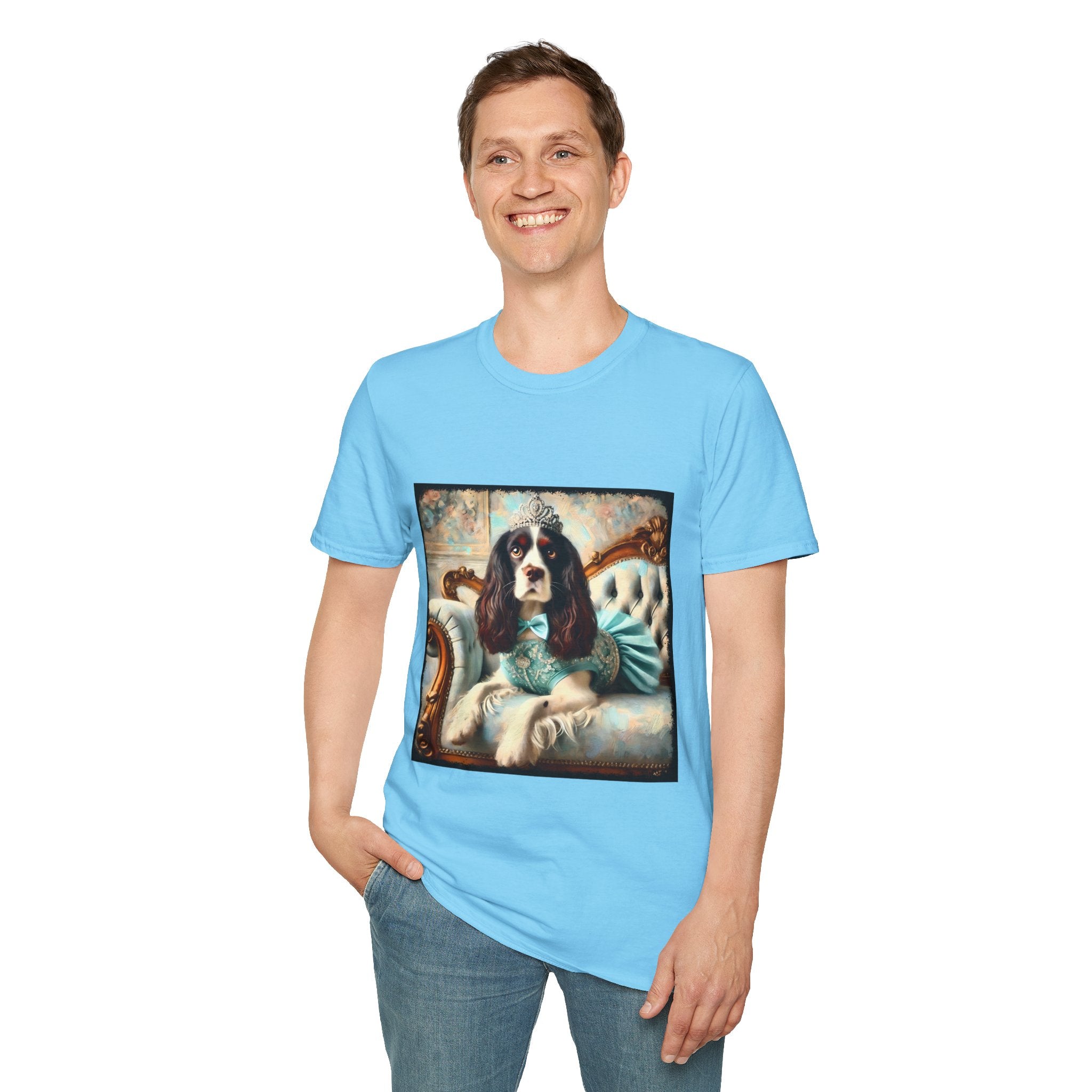 English Springer Spaniel Teal Princess Classic | Unisex Dog T-Shirt