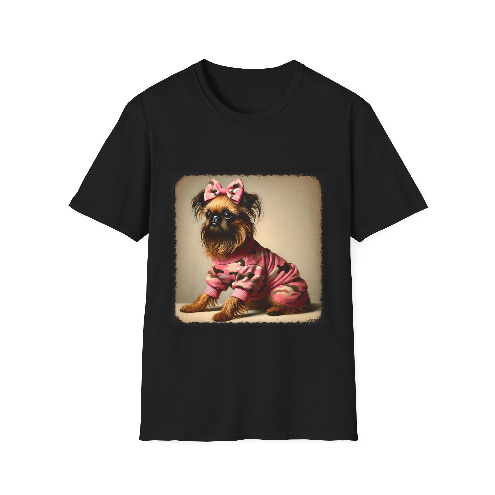 Brussels Griffon Camo Cutie | Unisex Dog T-Shirt