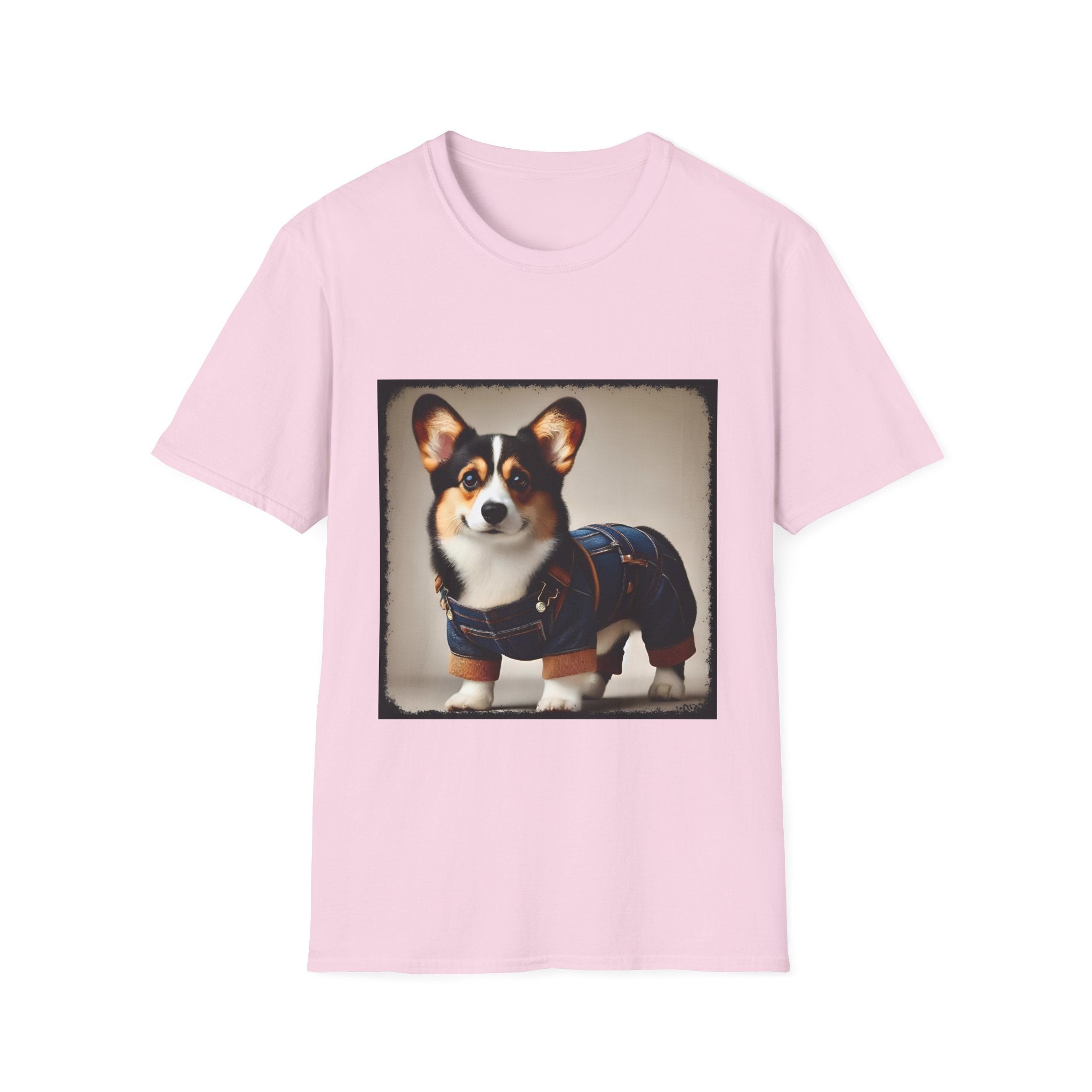 Pembroke Welsh Corgi Denim Doll | Unisex Dog T-Shirt