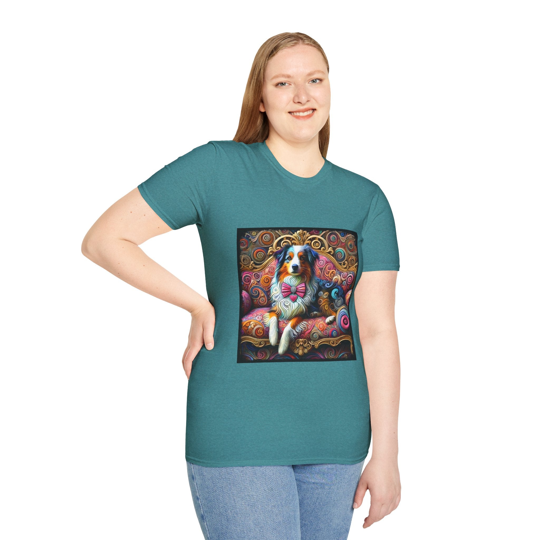 Australian Shepherd Love Swirl | Unisex Dog T-Shirt