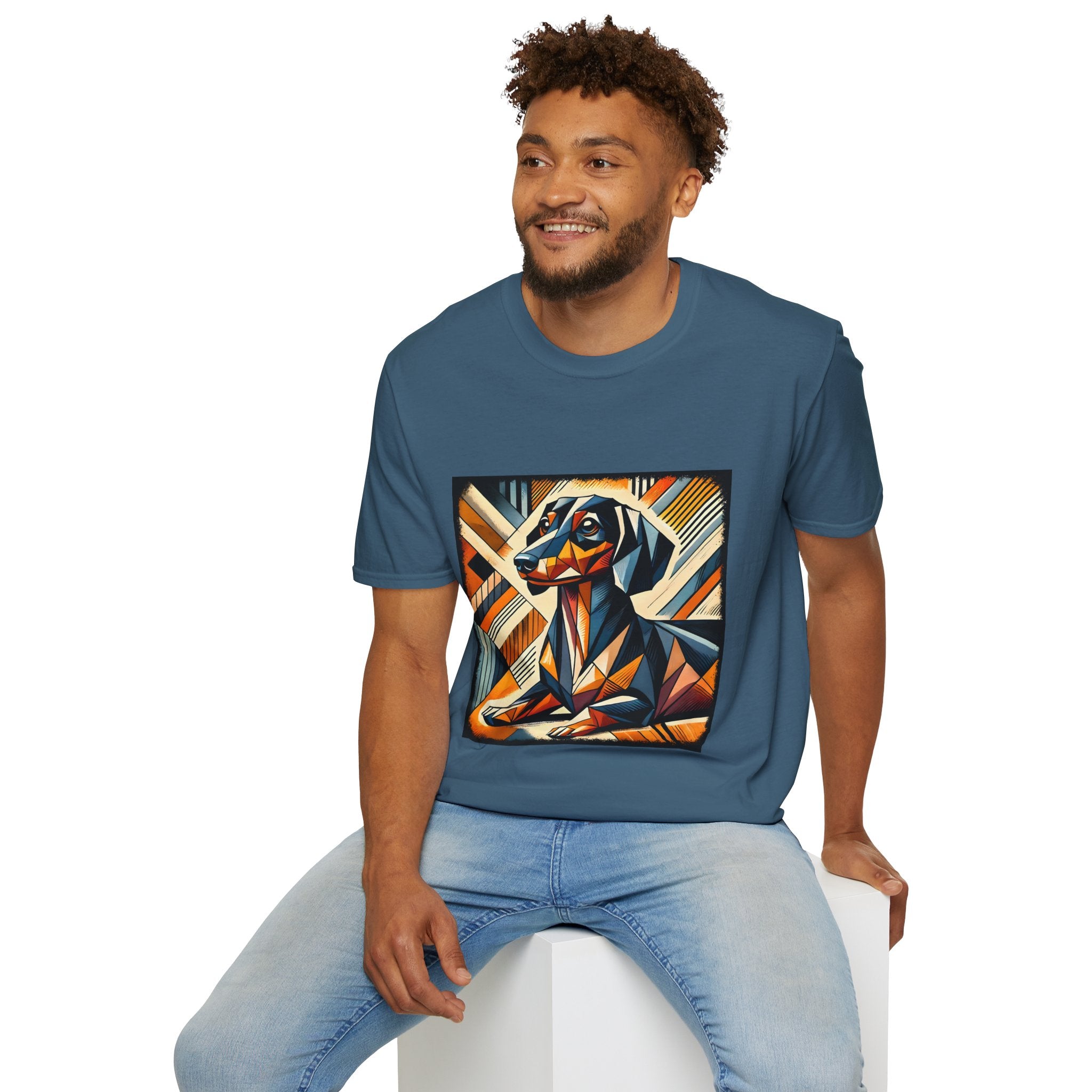 Dachshund Bold Geometric | Unisex Dog T-Shirt