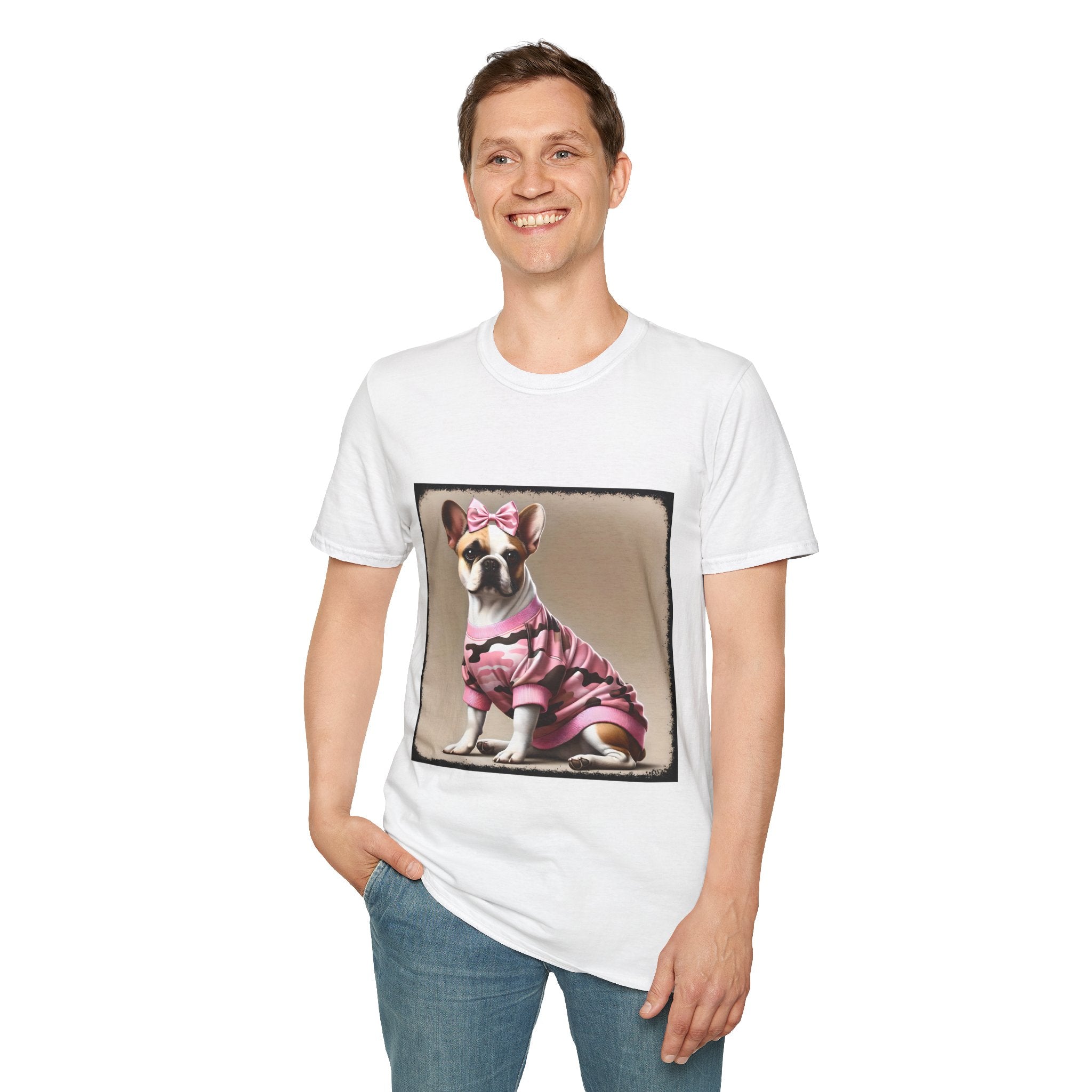 French Bulldog Camo Chic | Unisex Dog T-Shirt