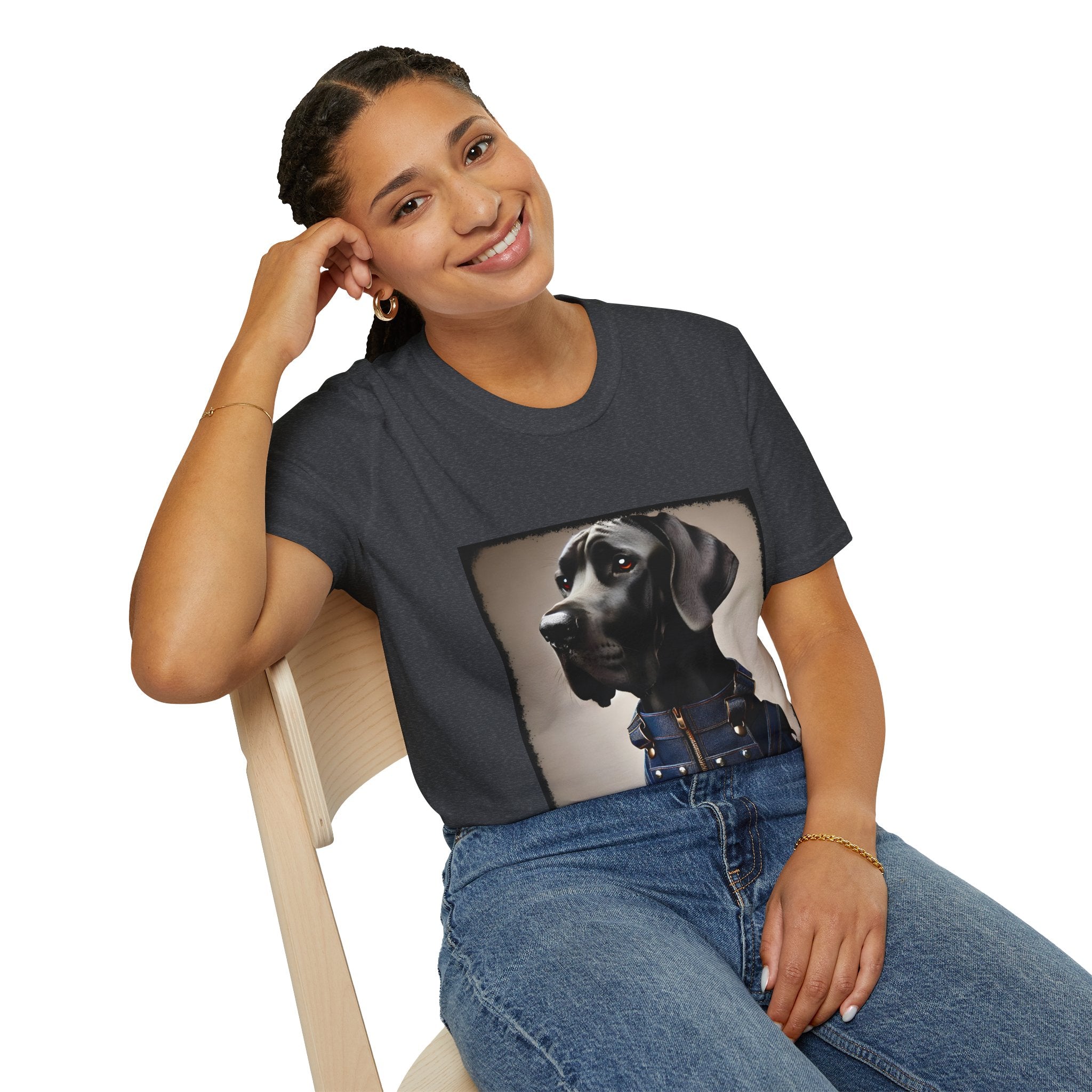 Great Dane Dapper Denim | Unisex Dog T-Shirt