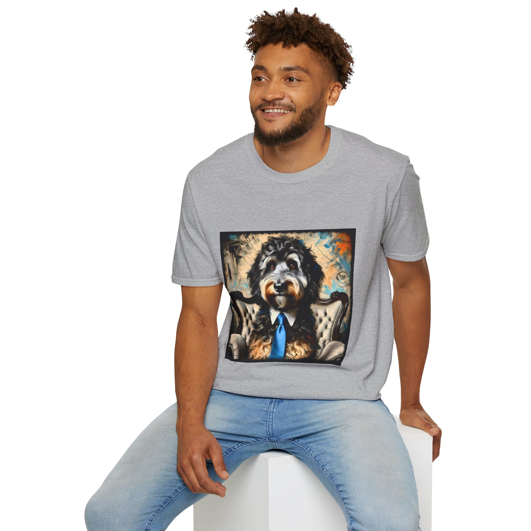 Aussiedoodle Handsome Gent | Unisex Dog T-Shirt