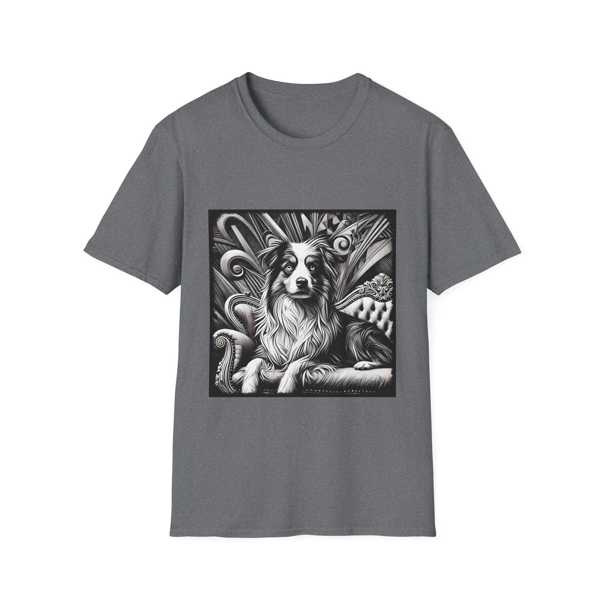 Australian Shepherd B&W Bold | Unisex Dog T-Shirt