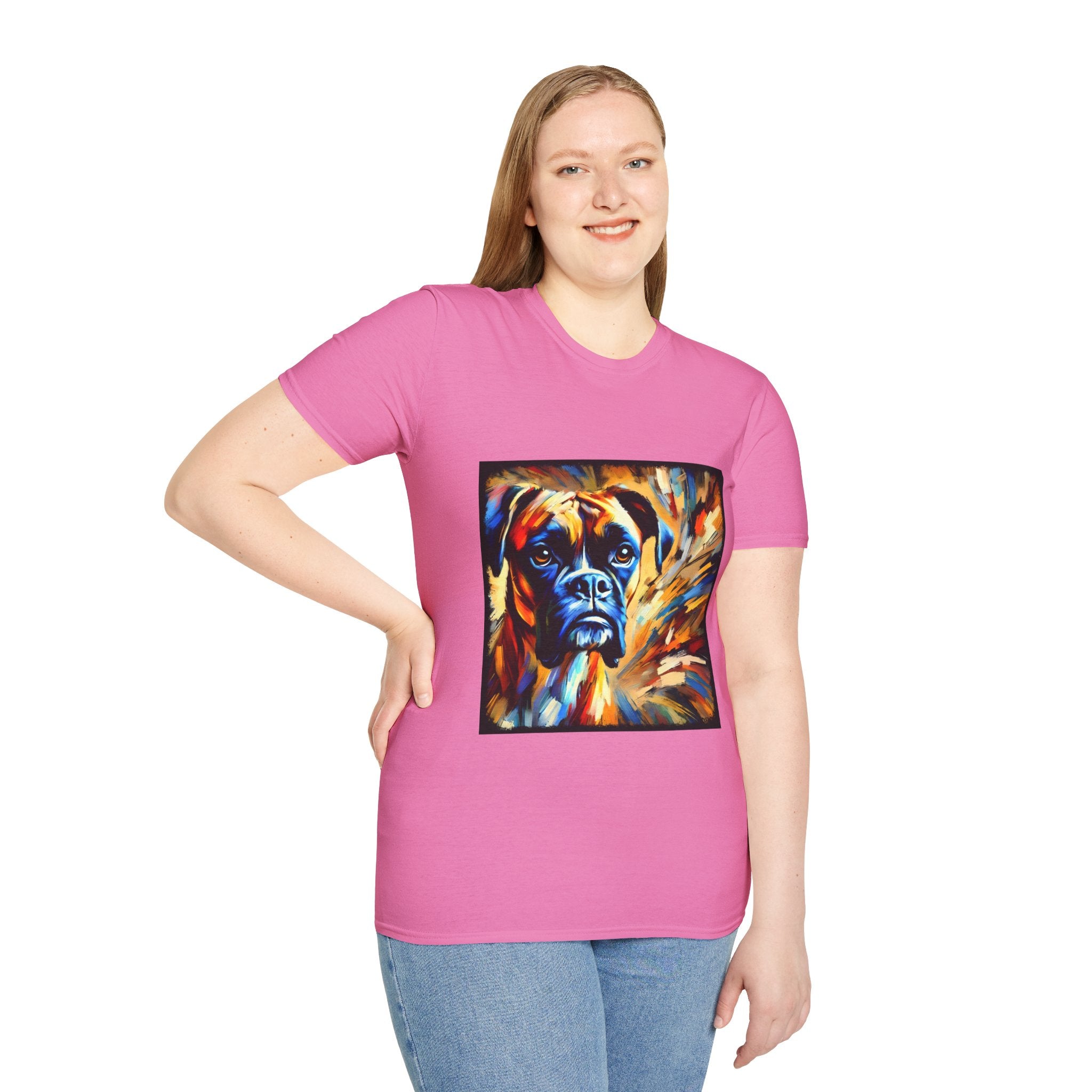 Boxer Sunburst Swirl  | Unisex Dog T-Shirt