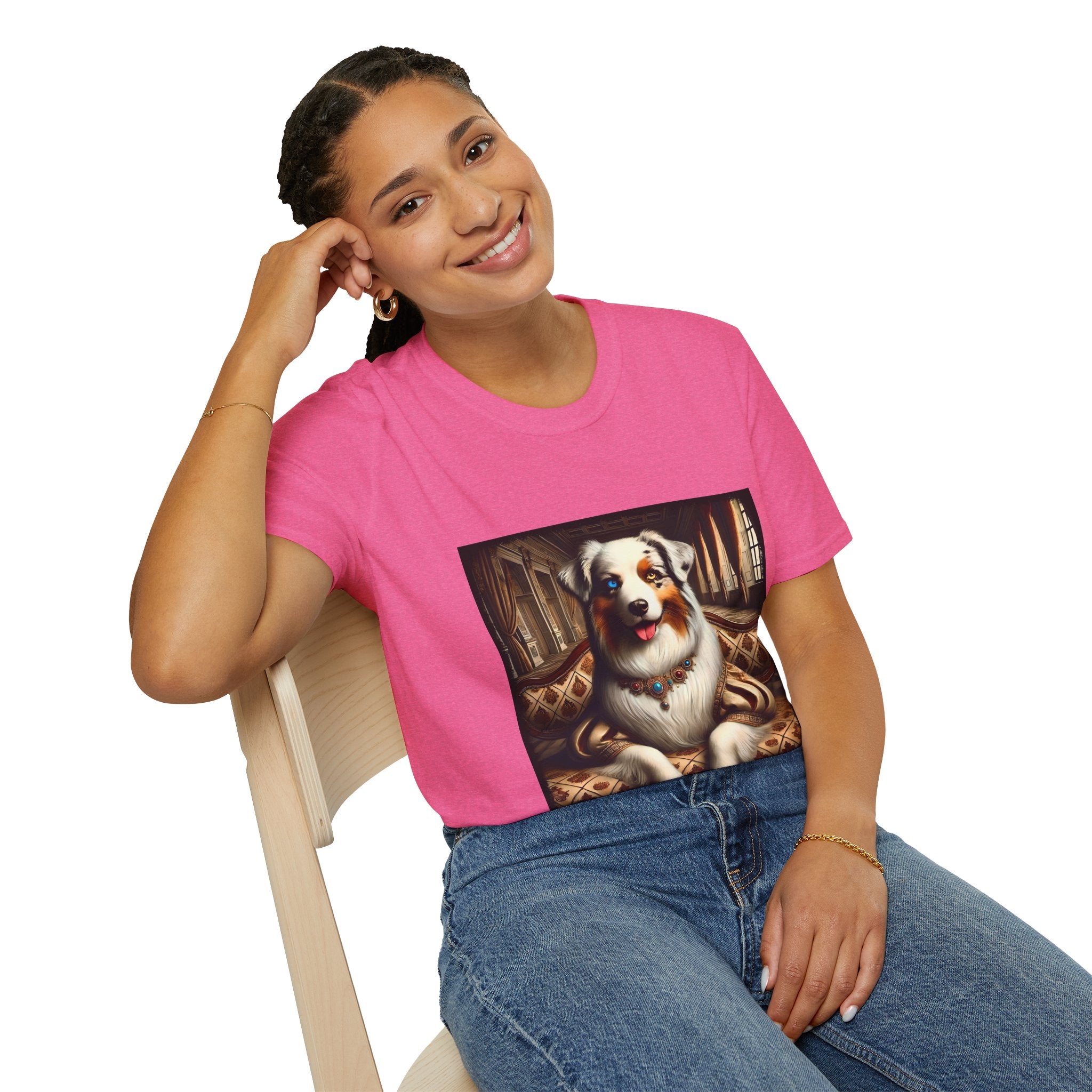 Australian Shepherd Poised Princess | Unisex Dog T-Shirt