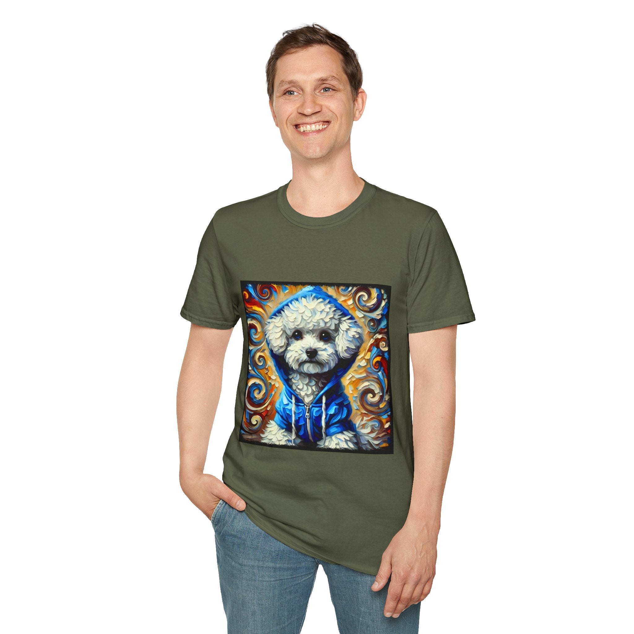 Bichon Frise Hoodie Swirl | Unisex Dog T-Shirt