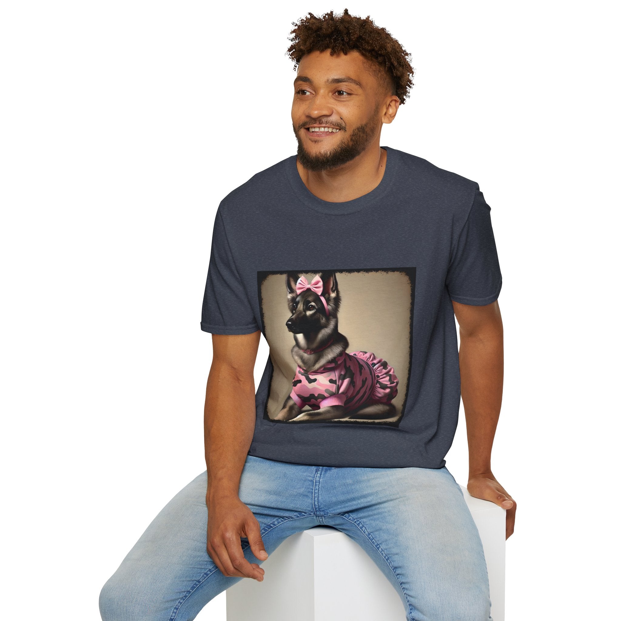 German Shepherd Camo Cutie II | Unisex Dog T-Shirt