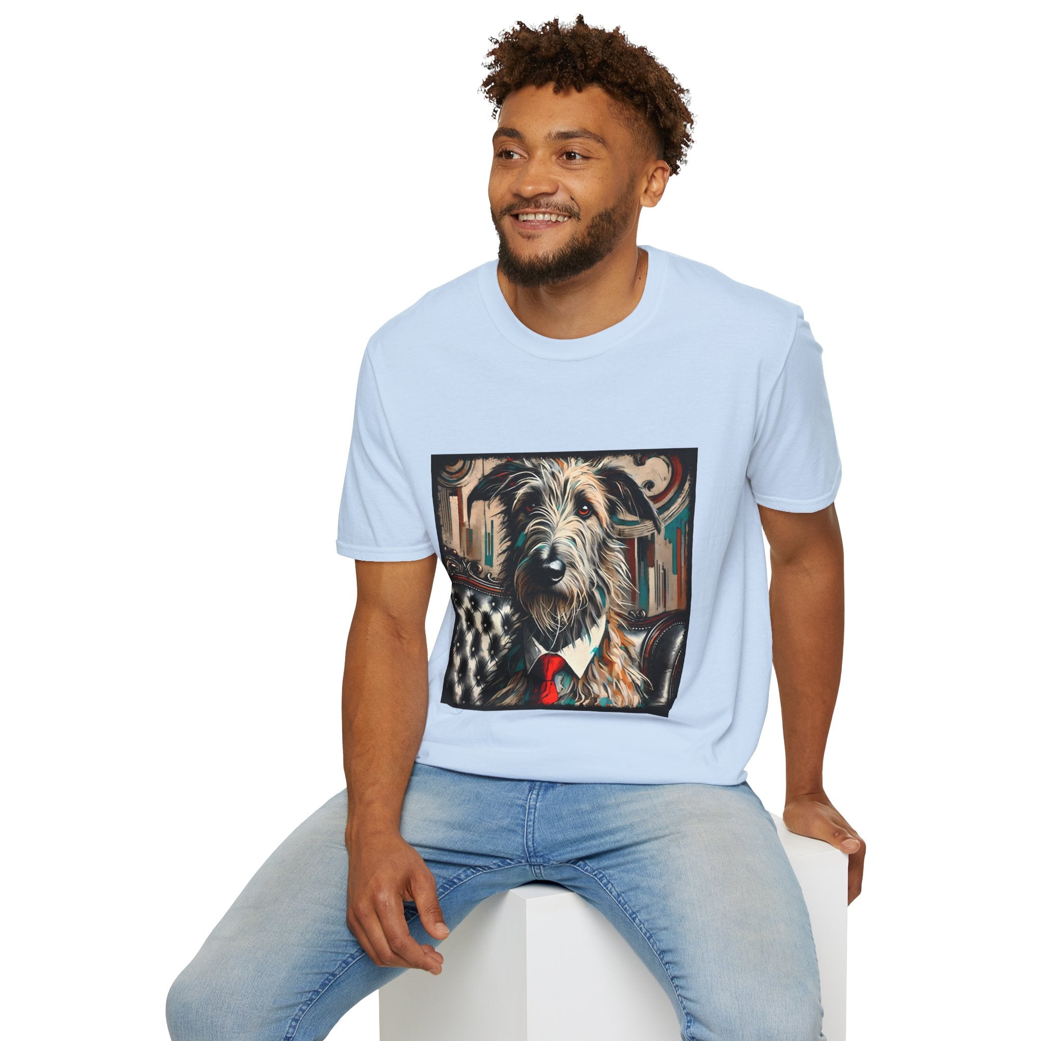 Irish Wolfhound Bold Gentleman |  Unisex Dog T-Shirt