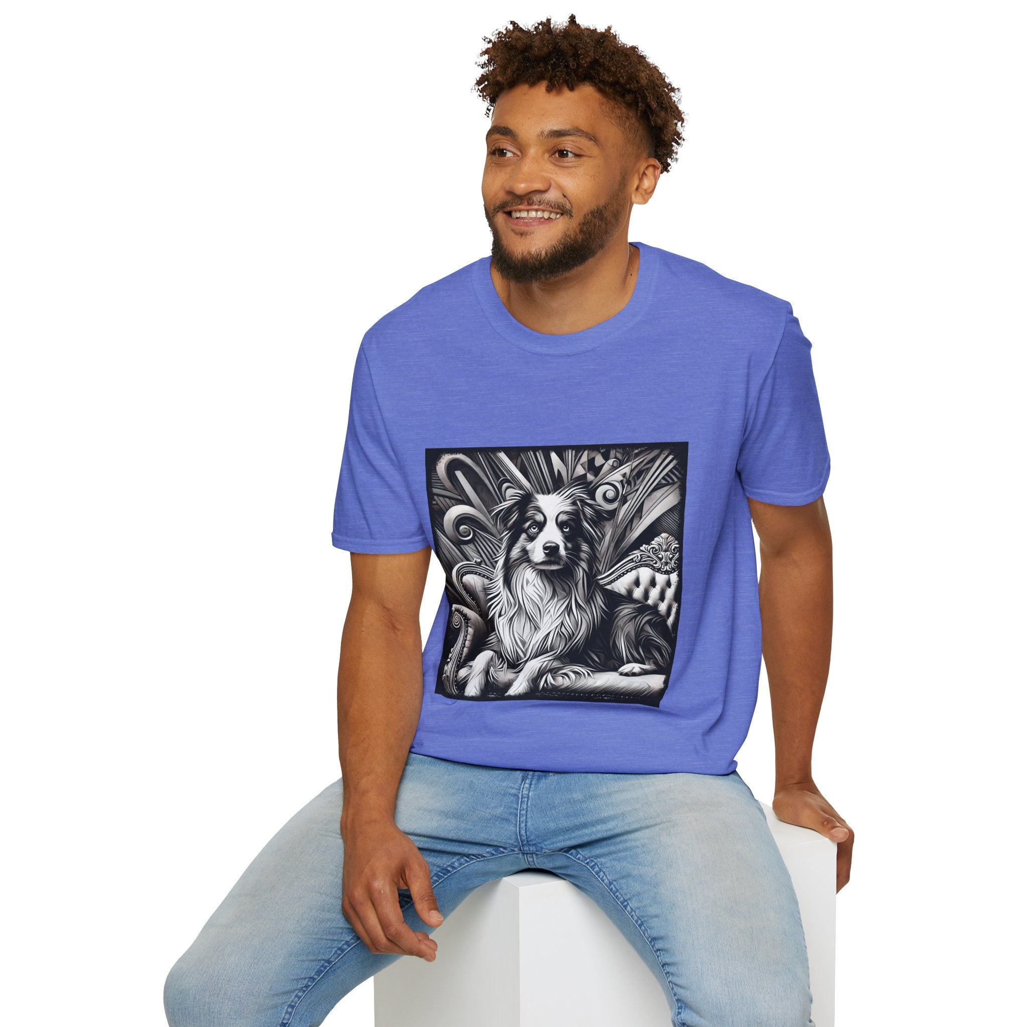 Australian Shepherd B&W Bold | Unisex Dog T-Shirt