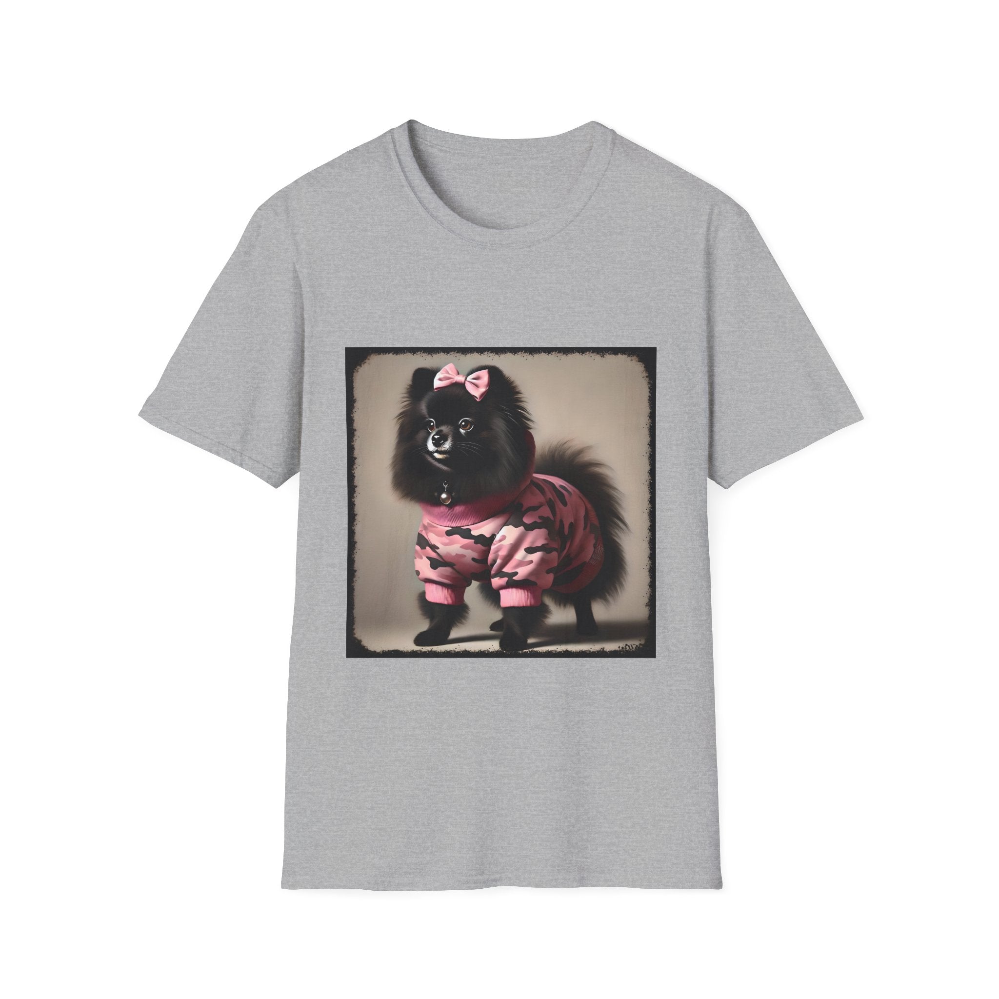 Pomeranian Pink Camo Cutie | Unisex Dog T-Shirt