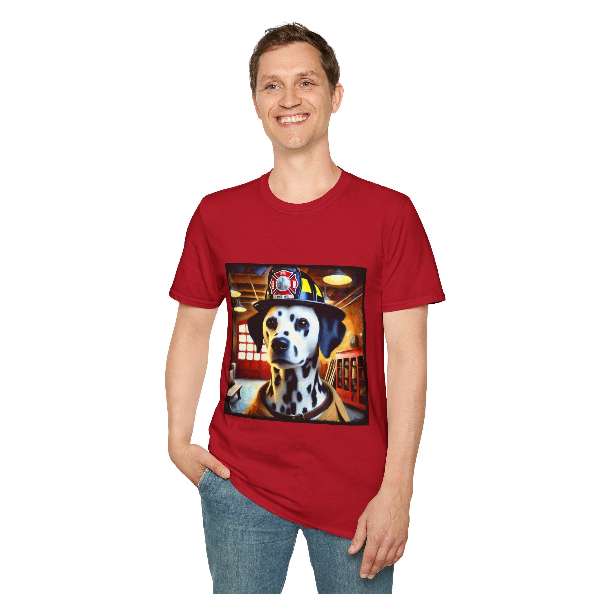 Dalmatian Fire Rescue Classic | Unisex Dog T-Shirt