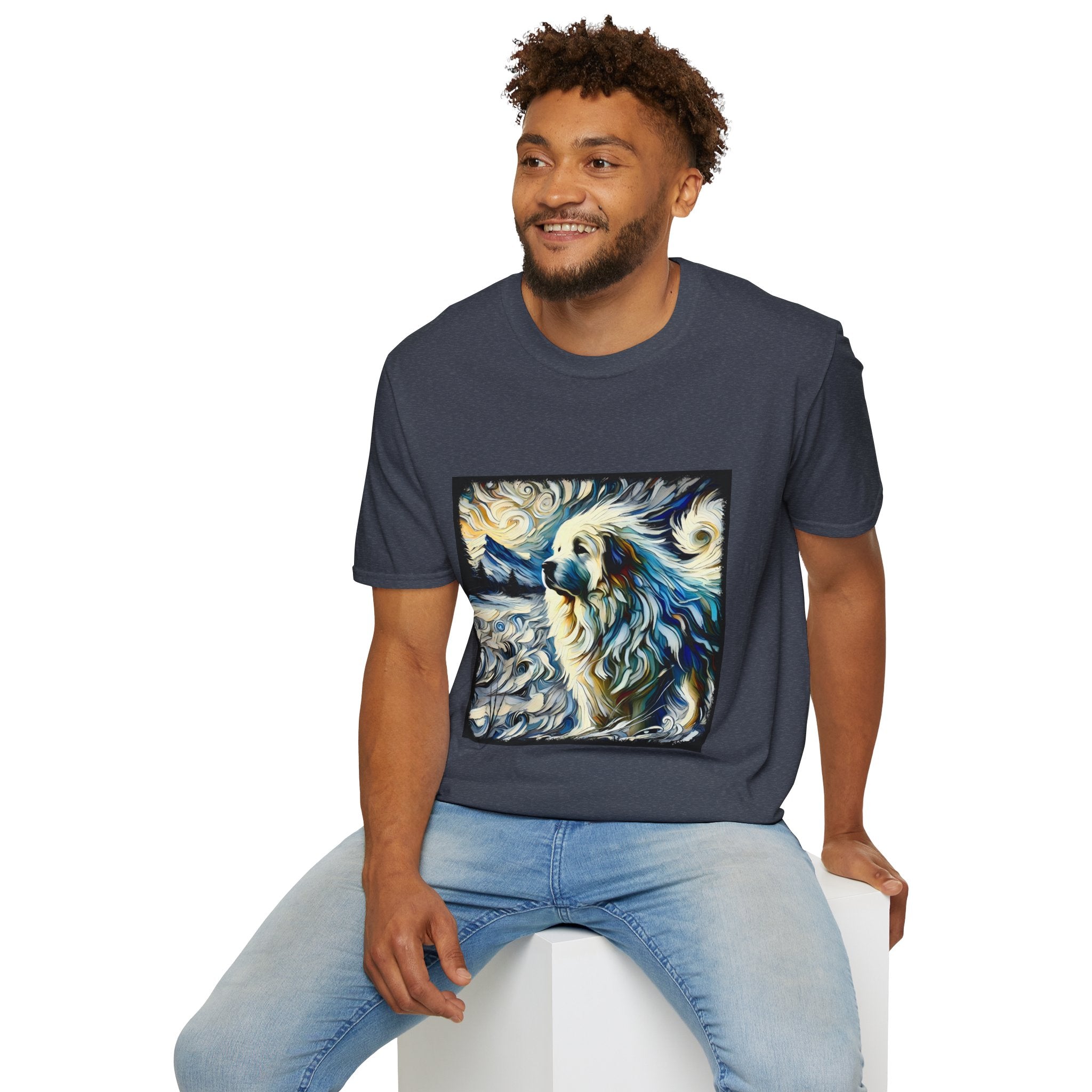 Great Pyrenees Snow Swirl | Unisex Dog T-Shirt
