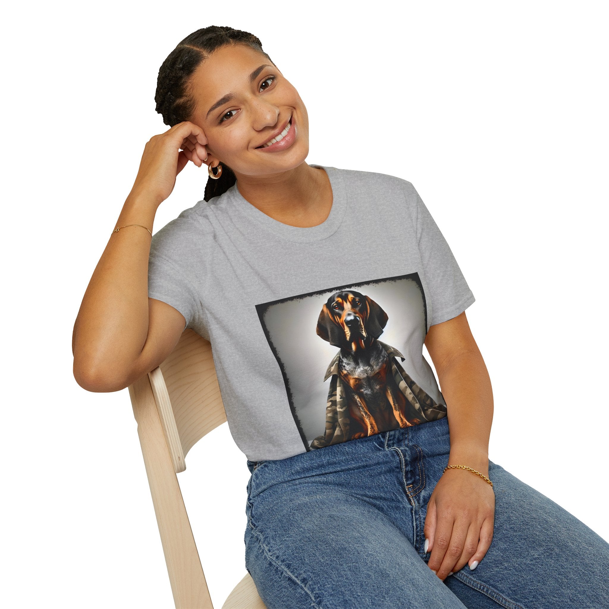 Coonhound Combat Cutie | Unisex Dog T-Shirt