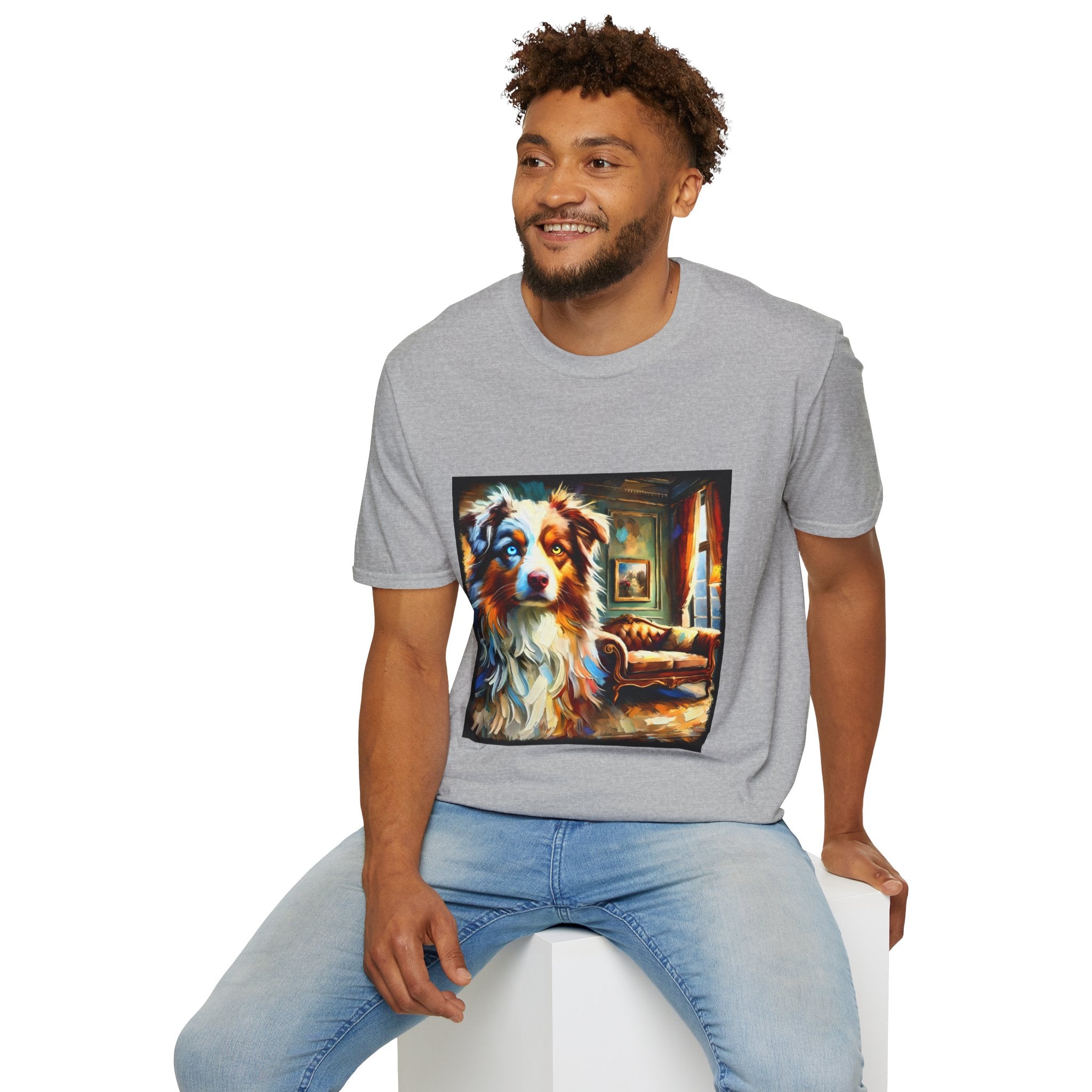 Australian Shepherd Artsy Classic | Unisex Dog T-Shirt