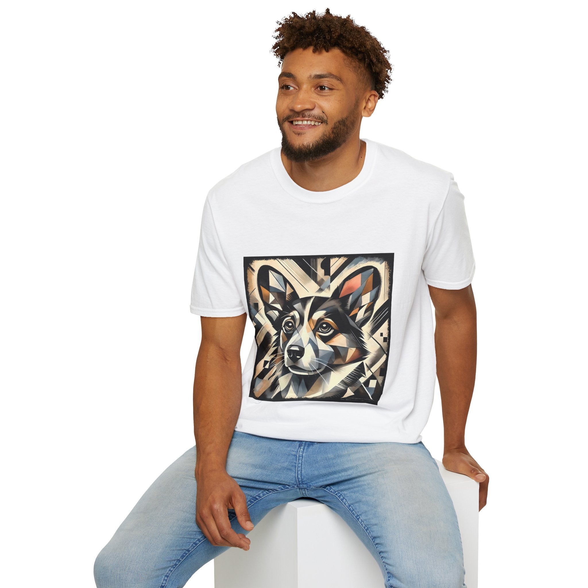 Pembroke Welsh Corgi Geometric | Unisex Dog T-Shirt