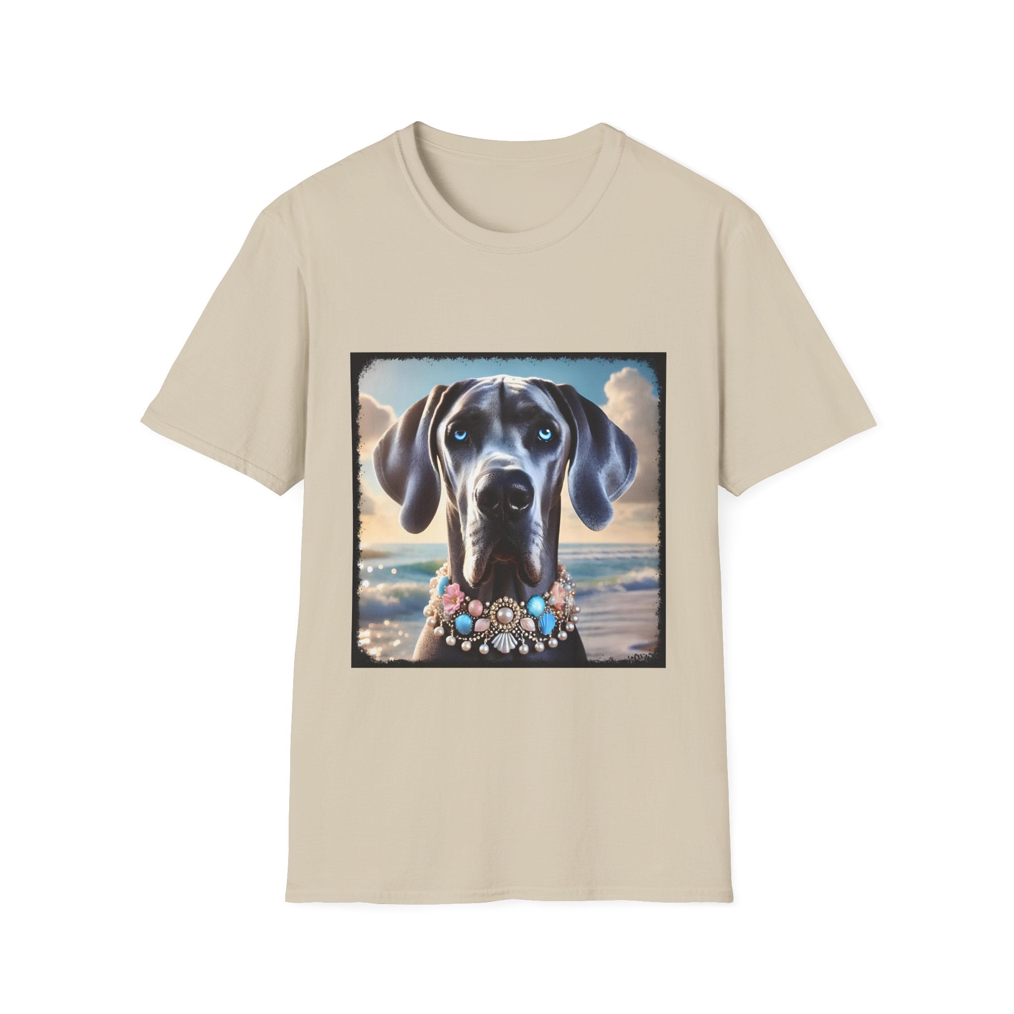 Great Dane Beach Beauty | Unisex Dog T-Shirt