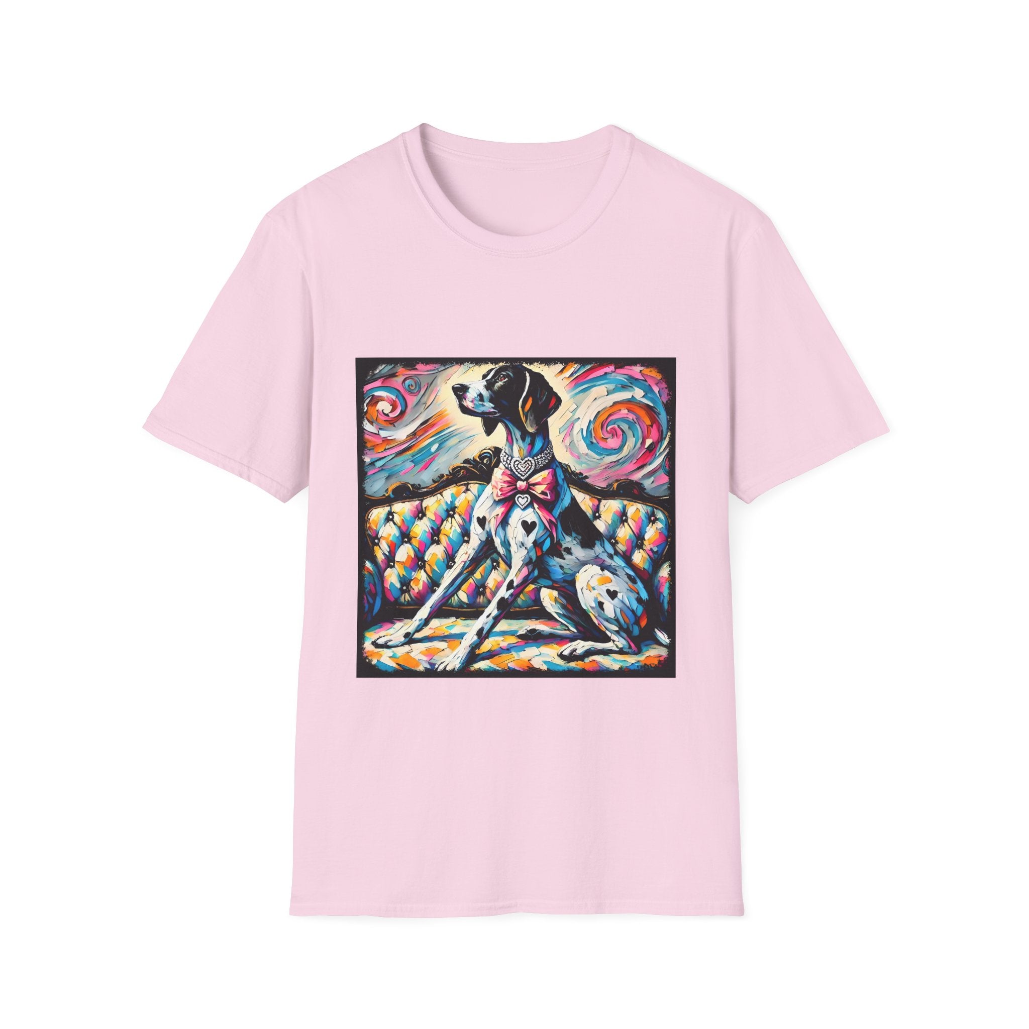 German Shorthaired Pointer Diamond Heart Swirl | Unisex Dog T-Shirt