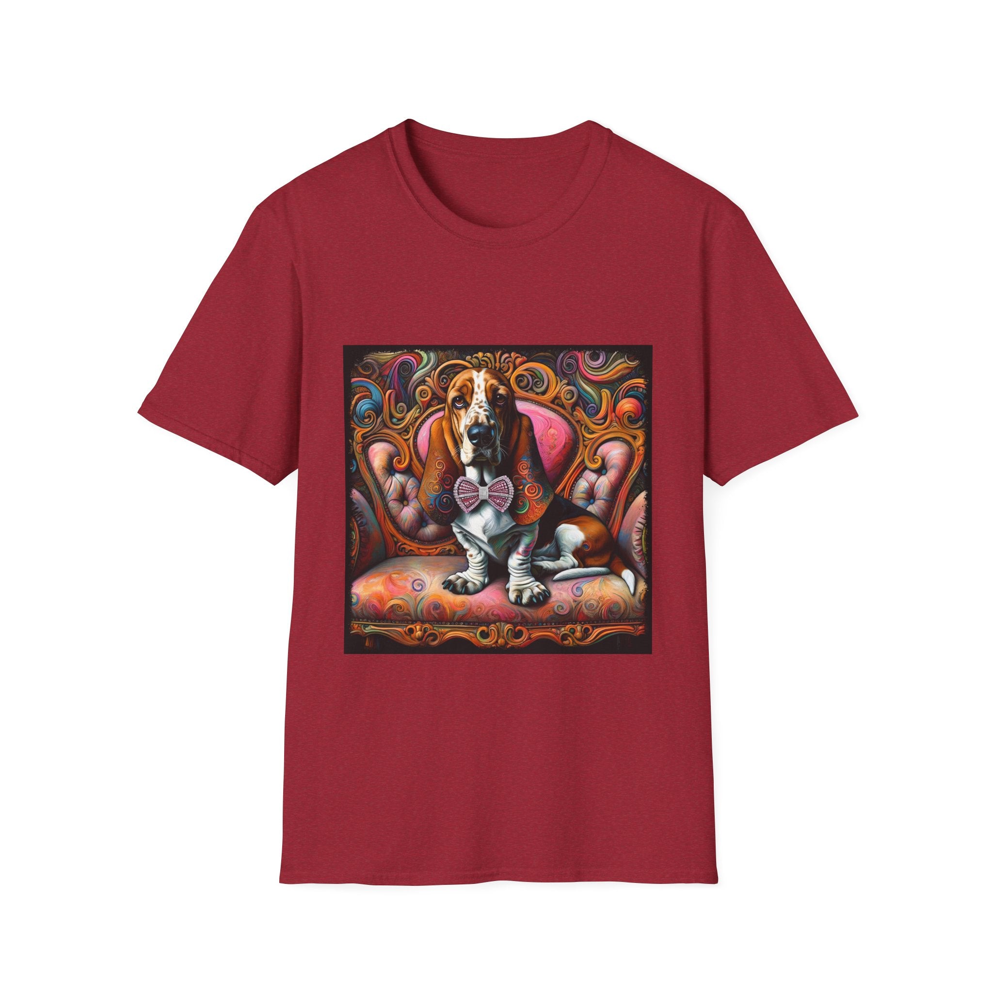 Basset Hound Vivid Swirl | Unisex Dog T-Shirt