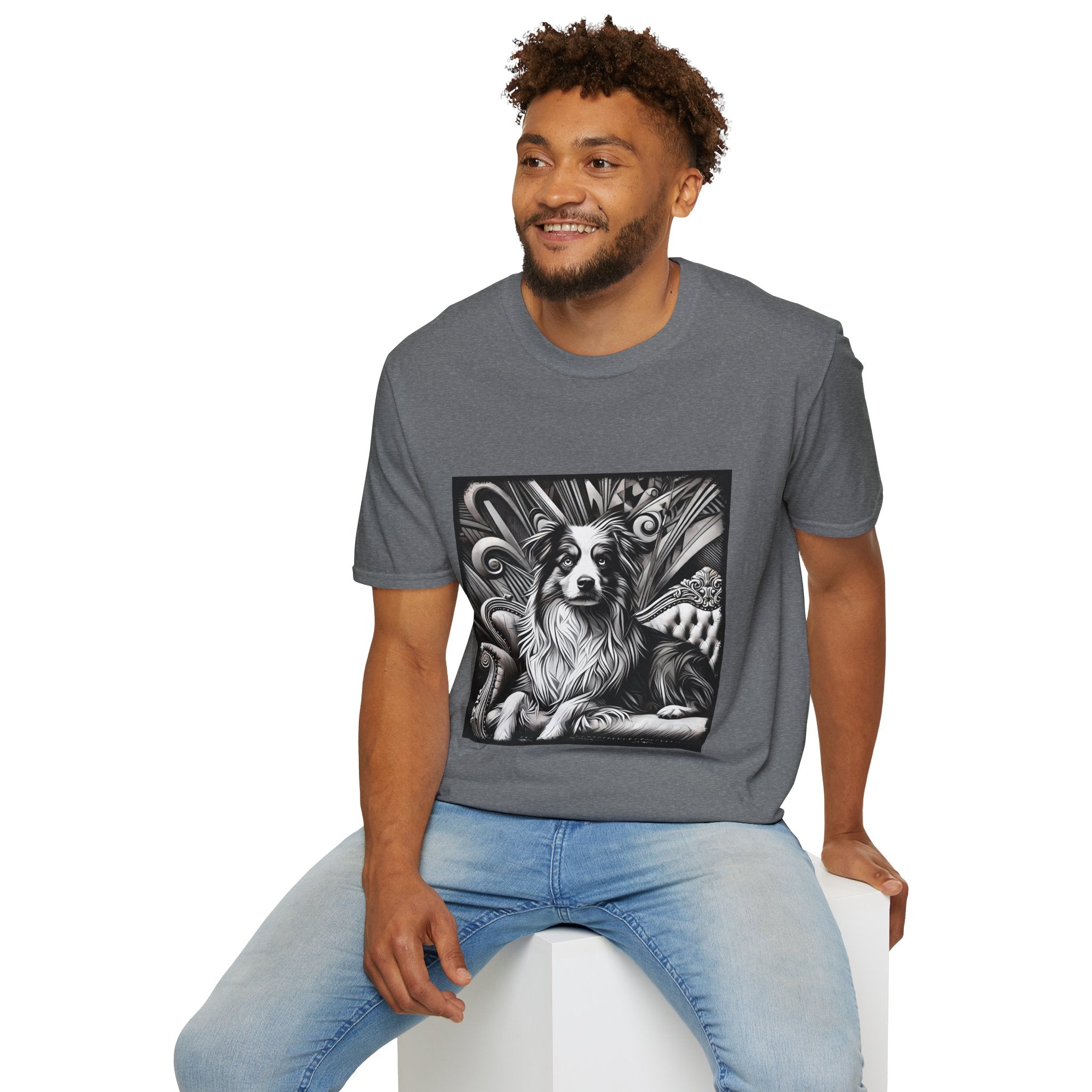 Australian Shepherd B&W Bold | Unisex Dog T-Shirt