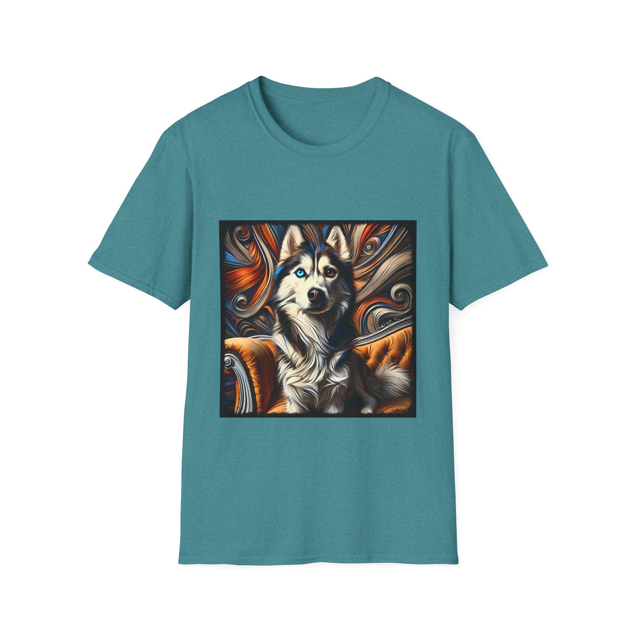 Siberian Husky Bold Swirl  | Unisex Dog T-Shirt