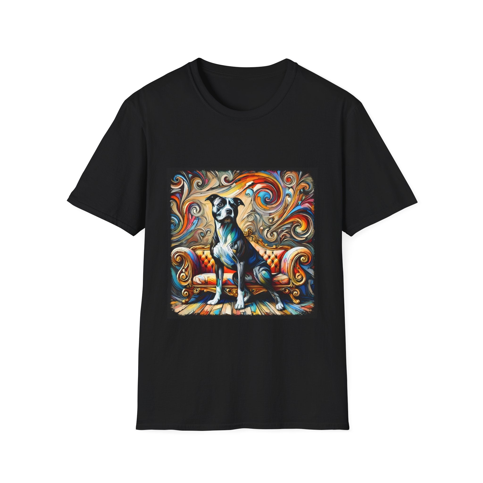 American Pit Bull Terrier Kaleidoscopic Swirl  | Unisex Dog T-Shirt