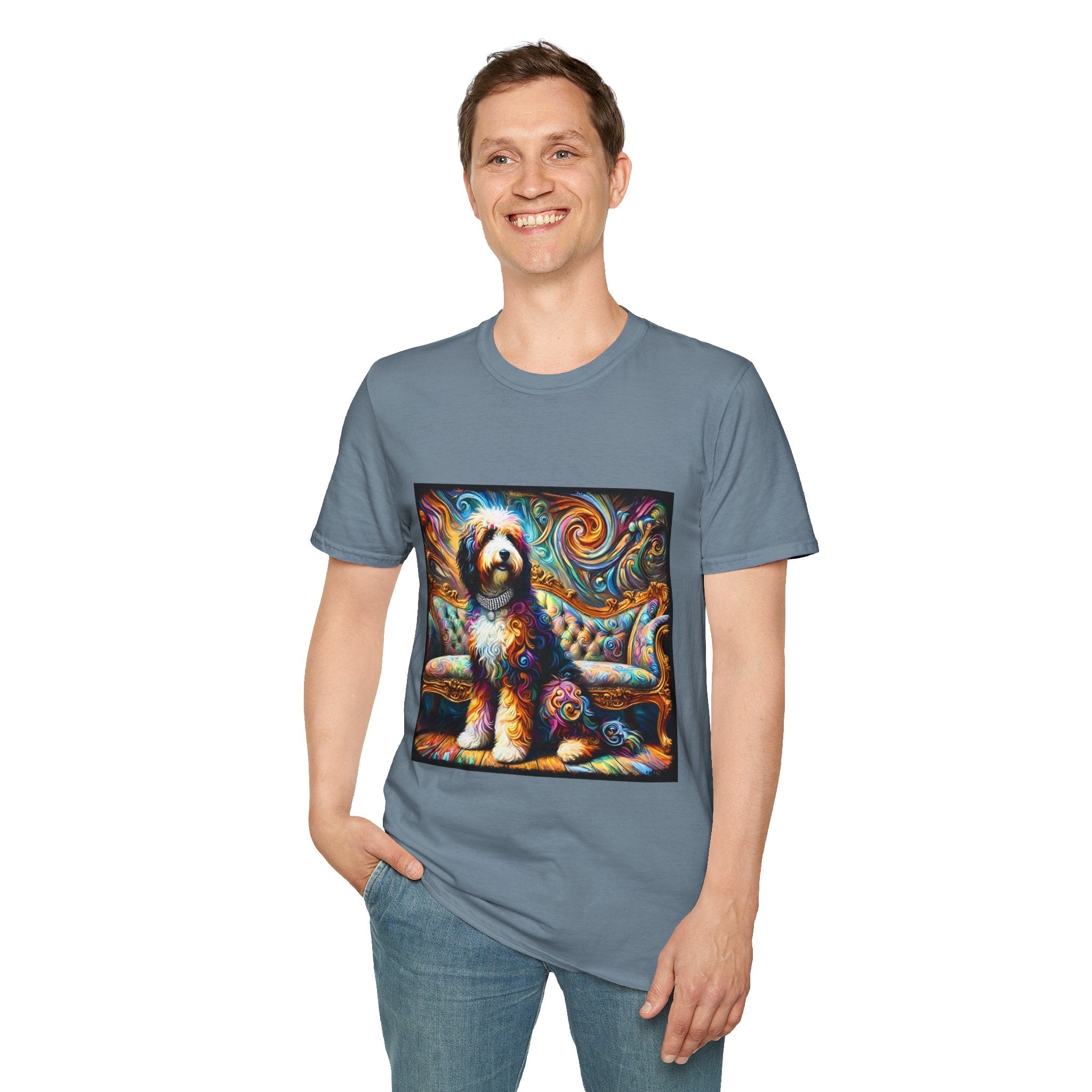 Bernedoodle Vivid Swirl | Unisex Dog T-Shirt