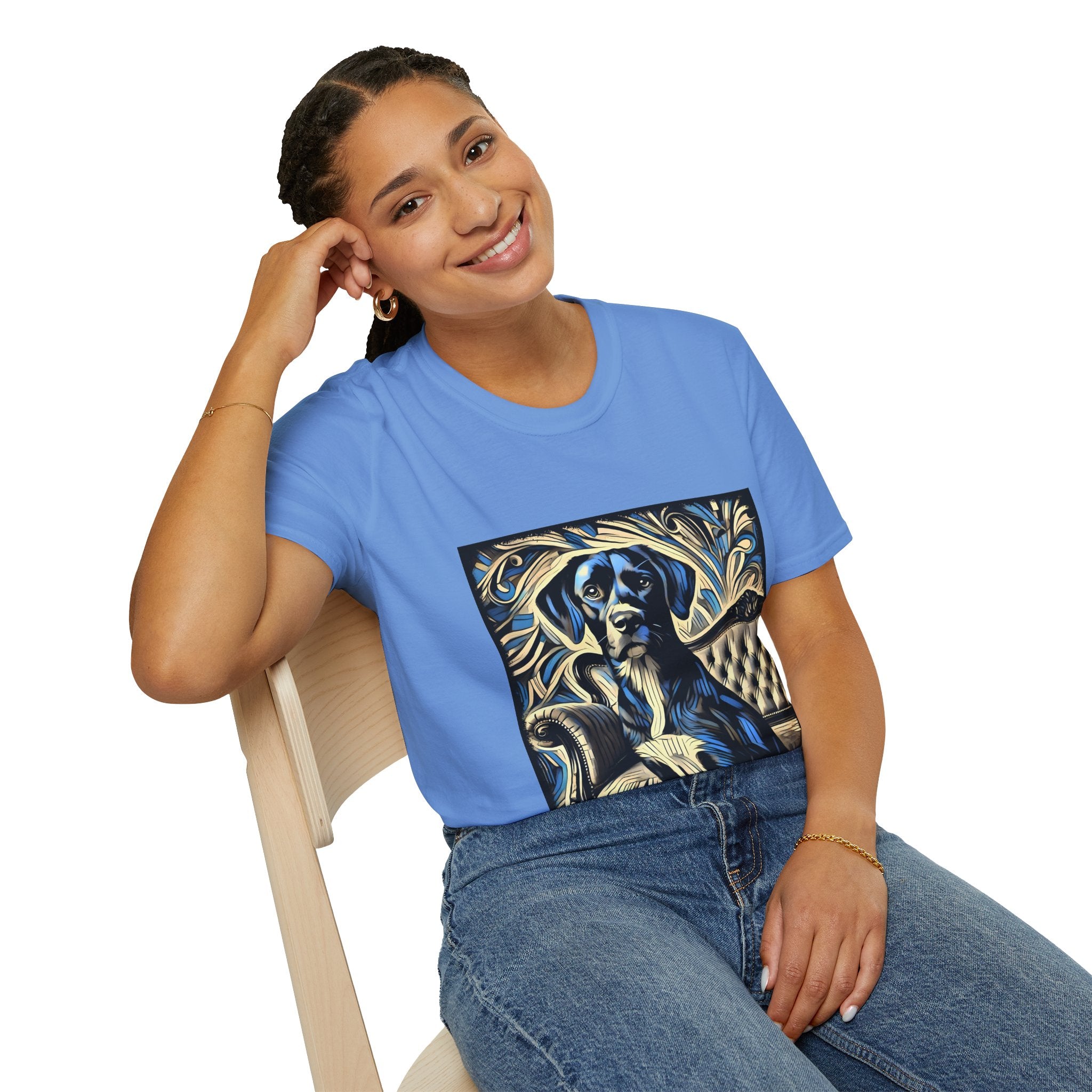 Labrador Retriever Blue Swirl | Unisex Dog T-Shirt