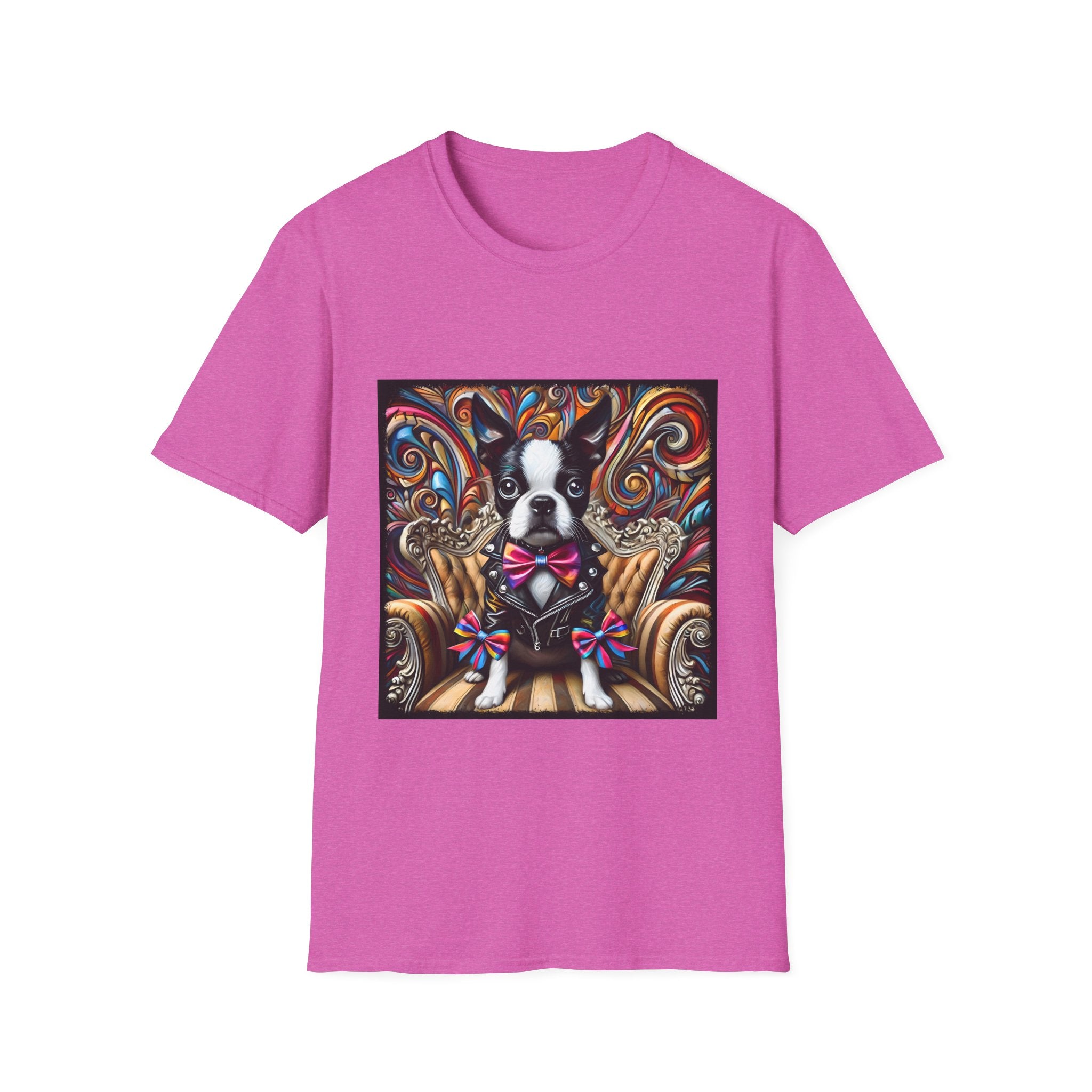 Boston Terrier Bold Rocker | Unisex Dog T-Shirt
