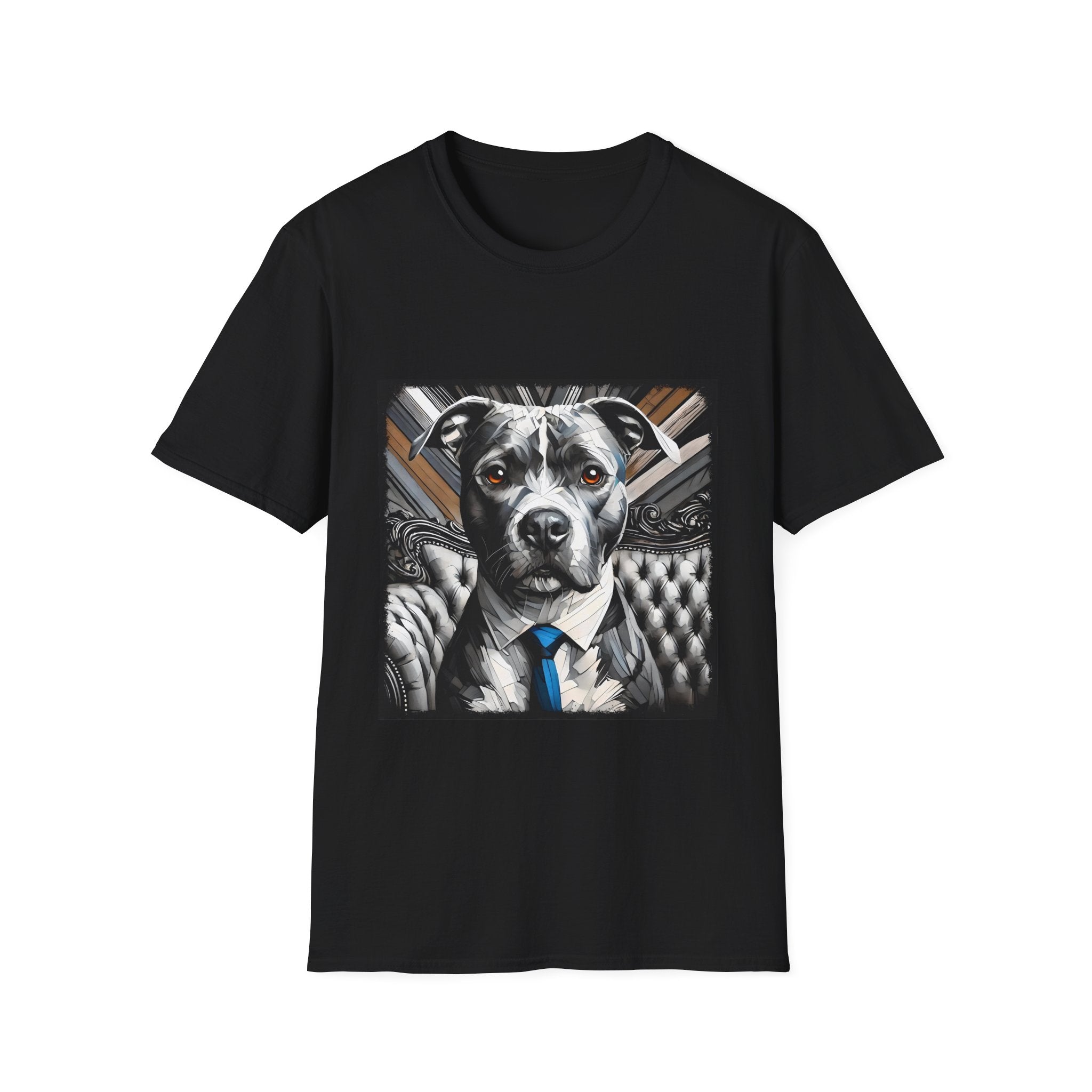 American Pit Bull Terrier B&W Bold Eyes | Unisex Dog T-Shirt