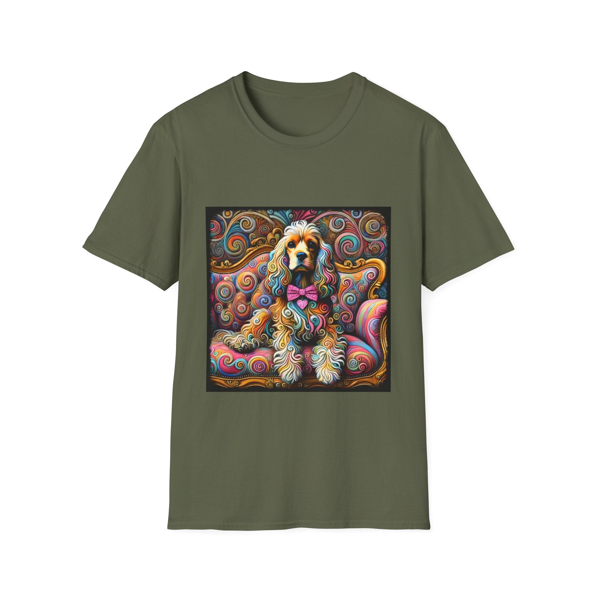 Cocker Spaniel Love Swirl | Unisex Dog T-Shirt