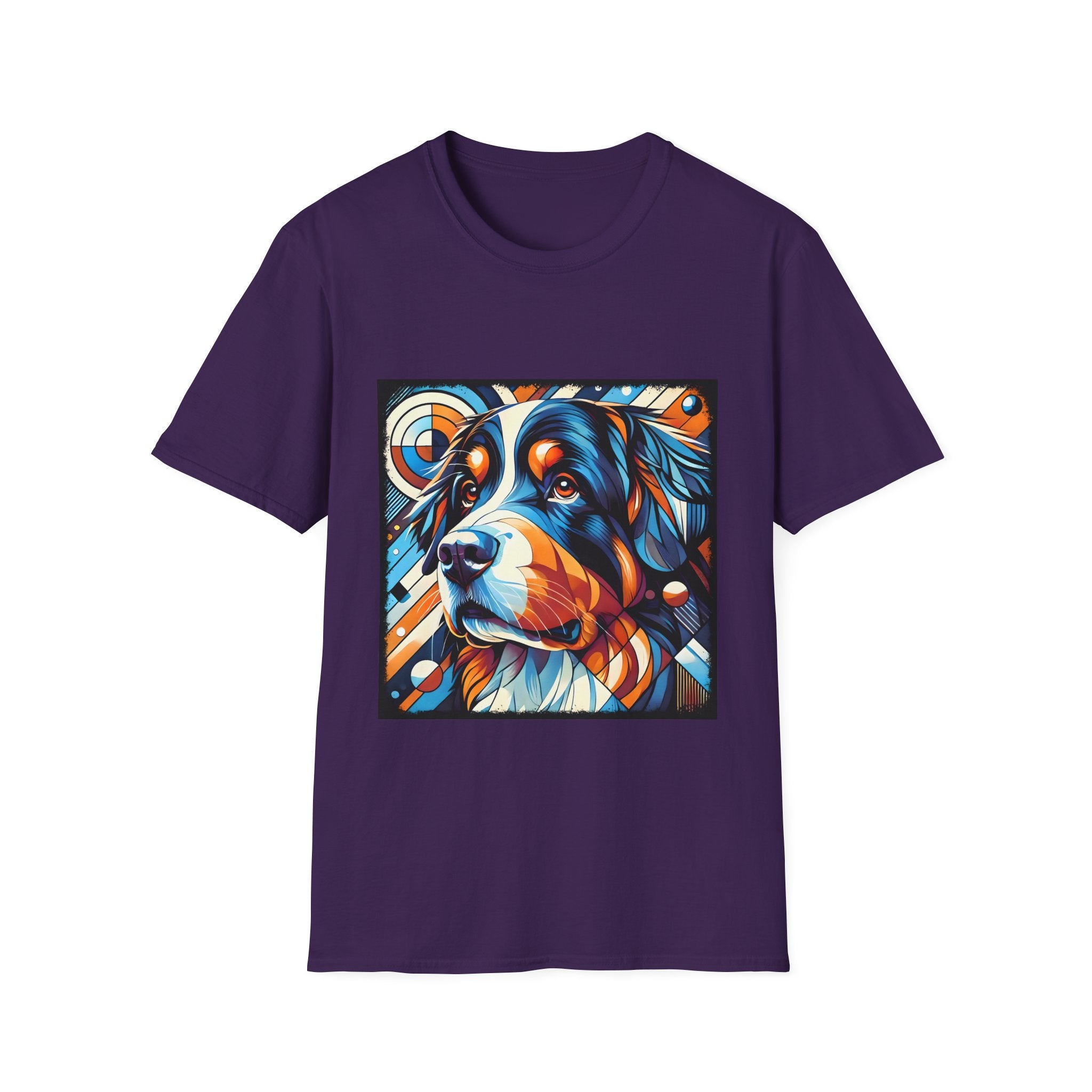 Bernese Mountain Dog Bold Geometric | Unisex Dog T-Shirt