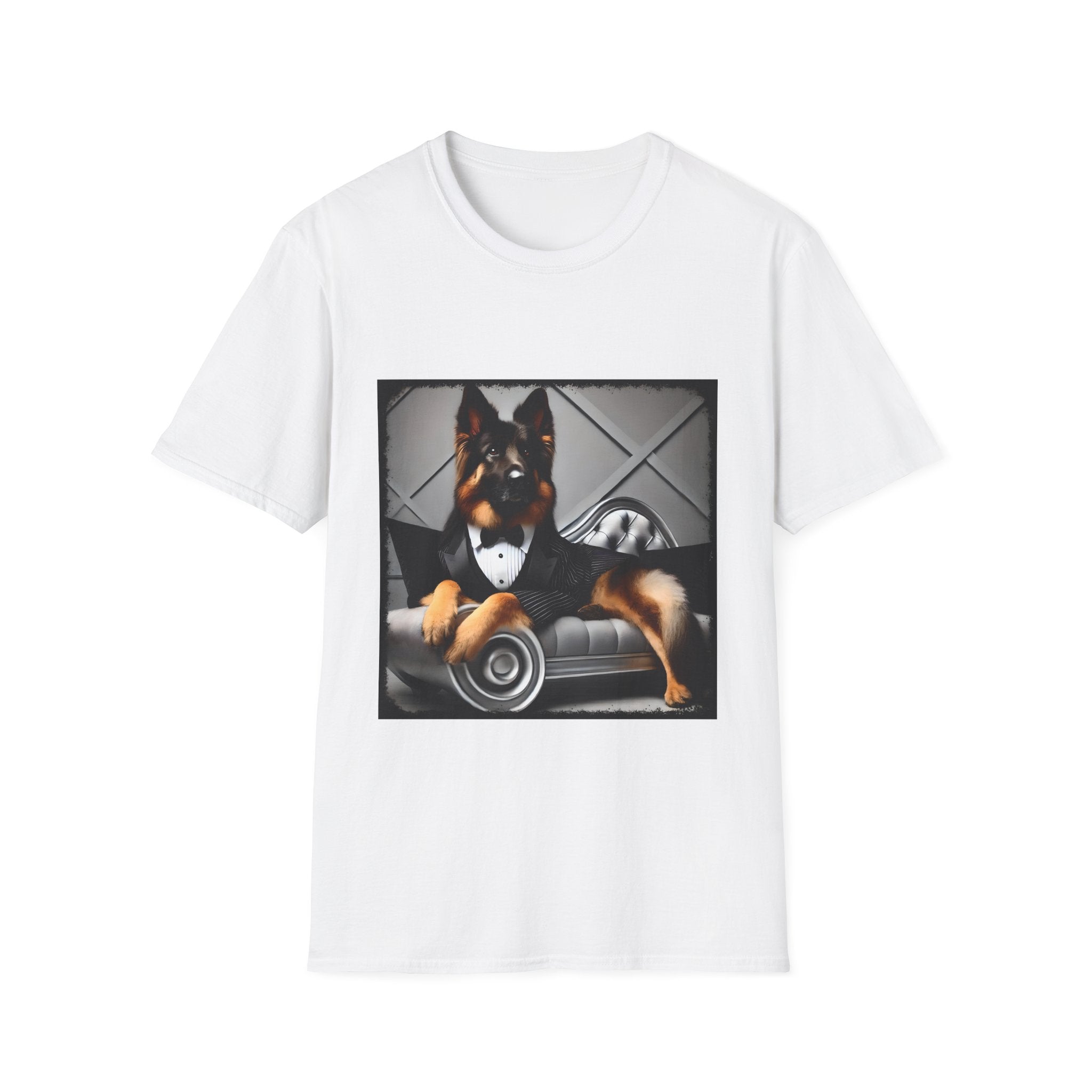 German Shepherd Debonaire Dude | Unisex Dog T-Shirt