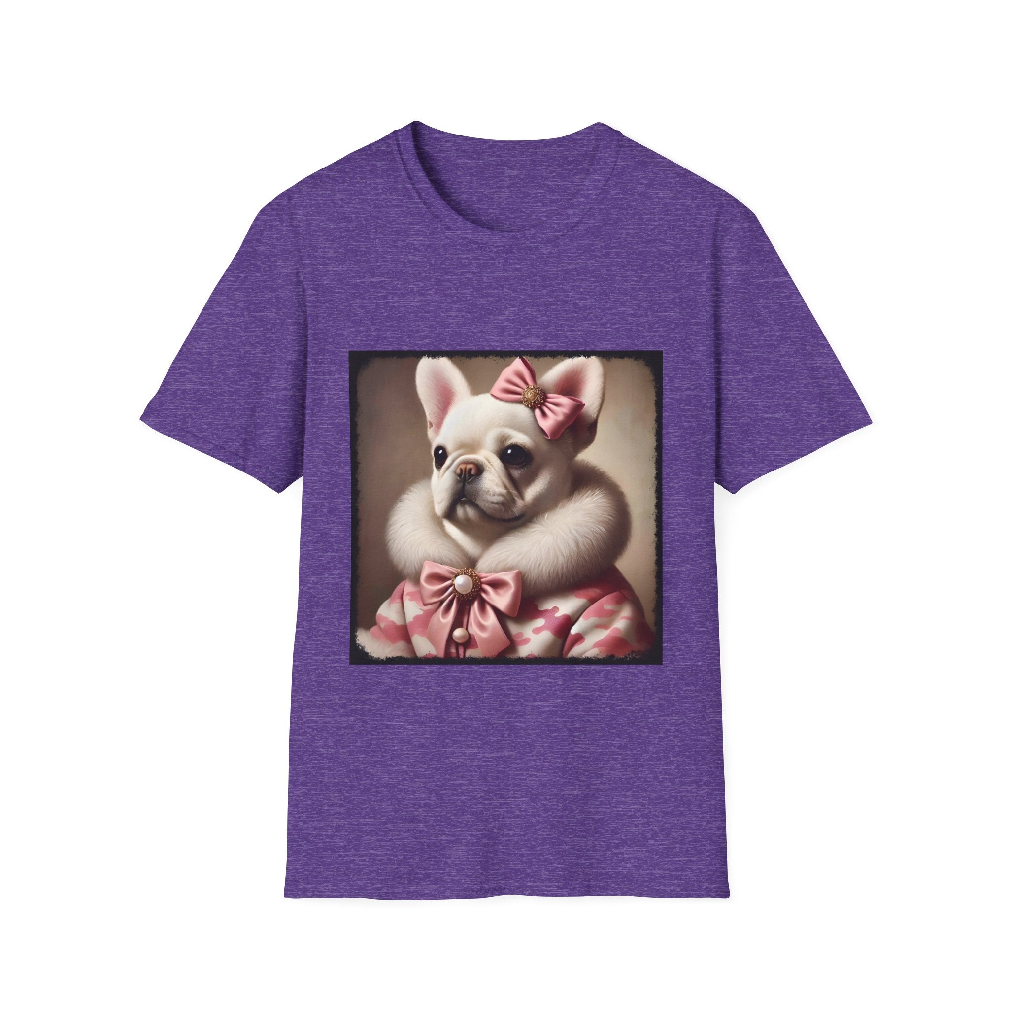 French Bulldog Camo Snow Princess | Unisex Softstyle T-Shirt