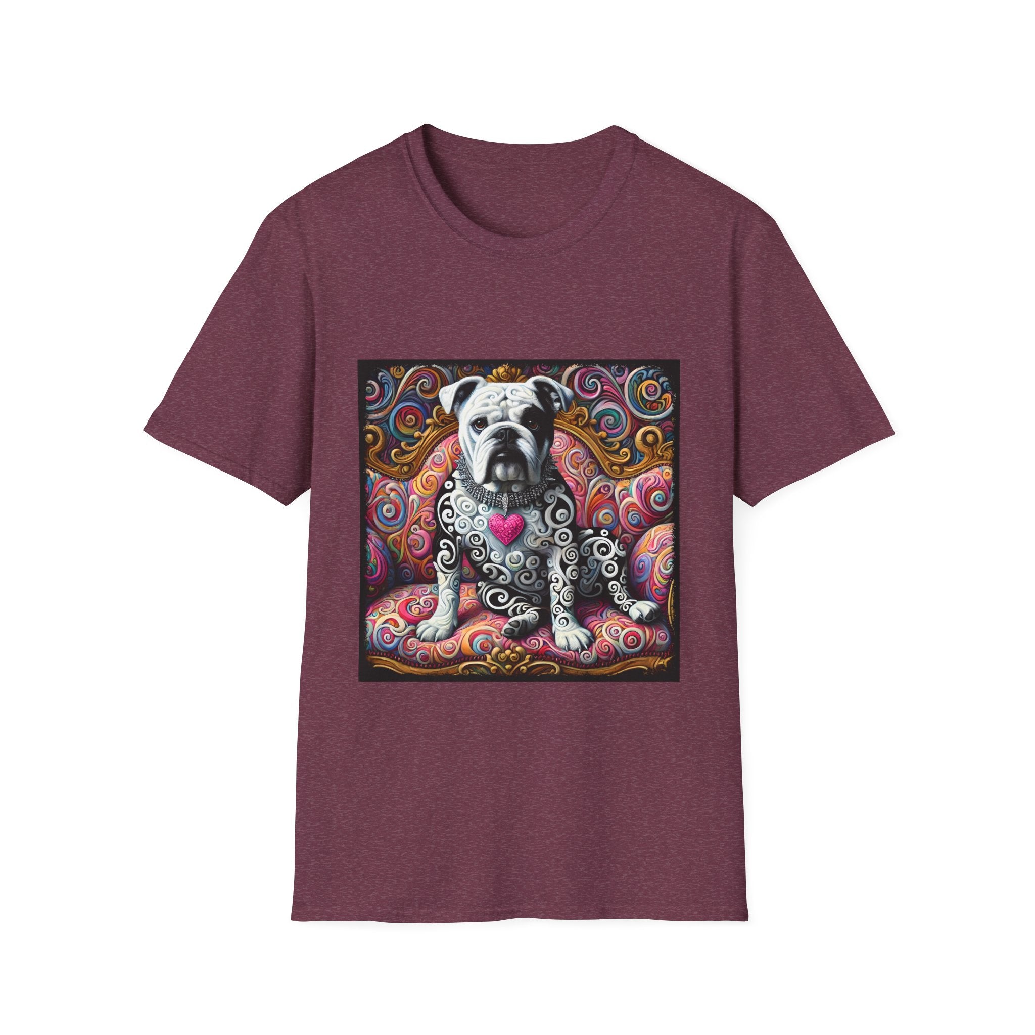 Bulldog Love Swirl | Unisex Dog T-Shirt