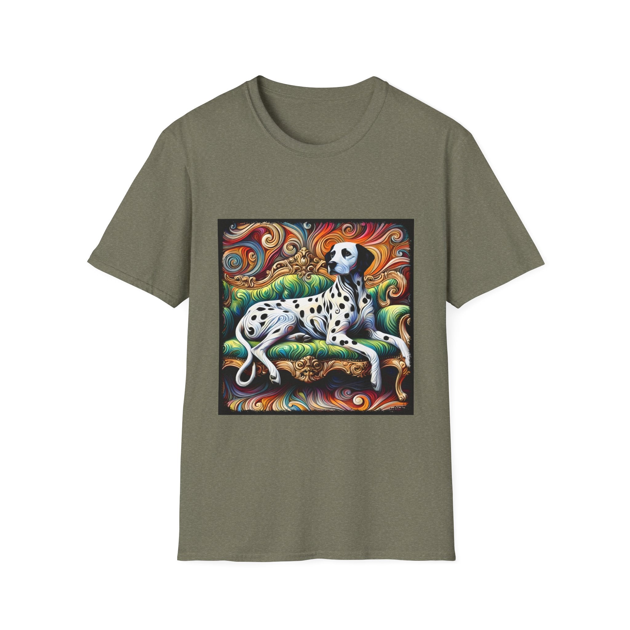 Dalmatian Rainbow Swirl | Unisex Dog T-Shirt