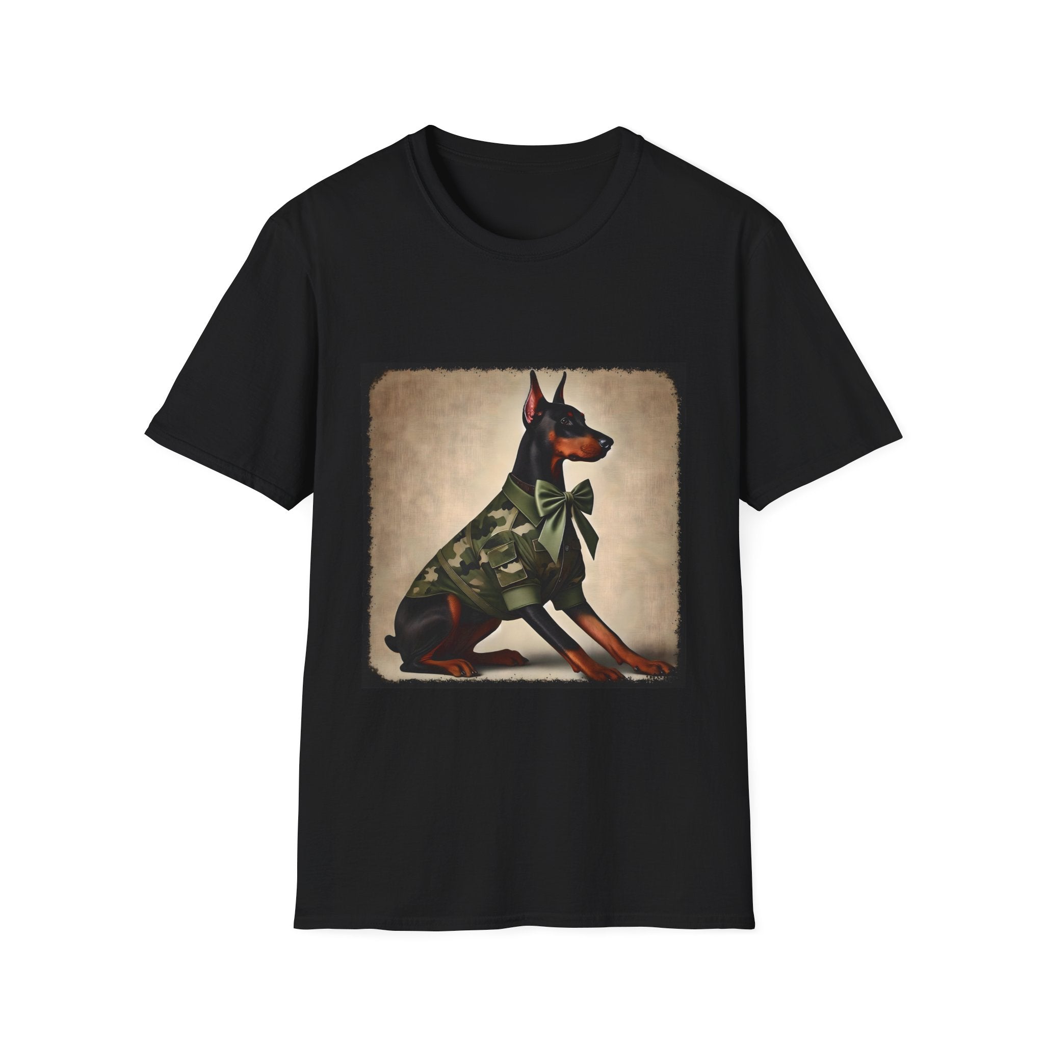 Doberman Pinscher Camo Cutie | Unisex Dog T-Shirt