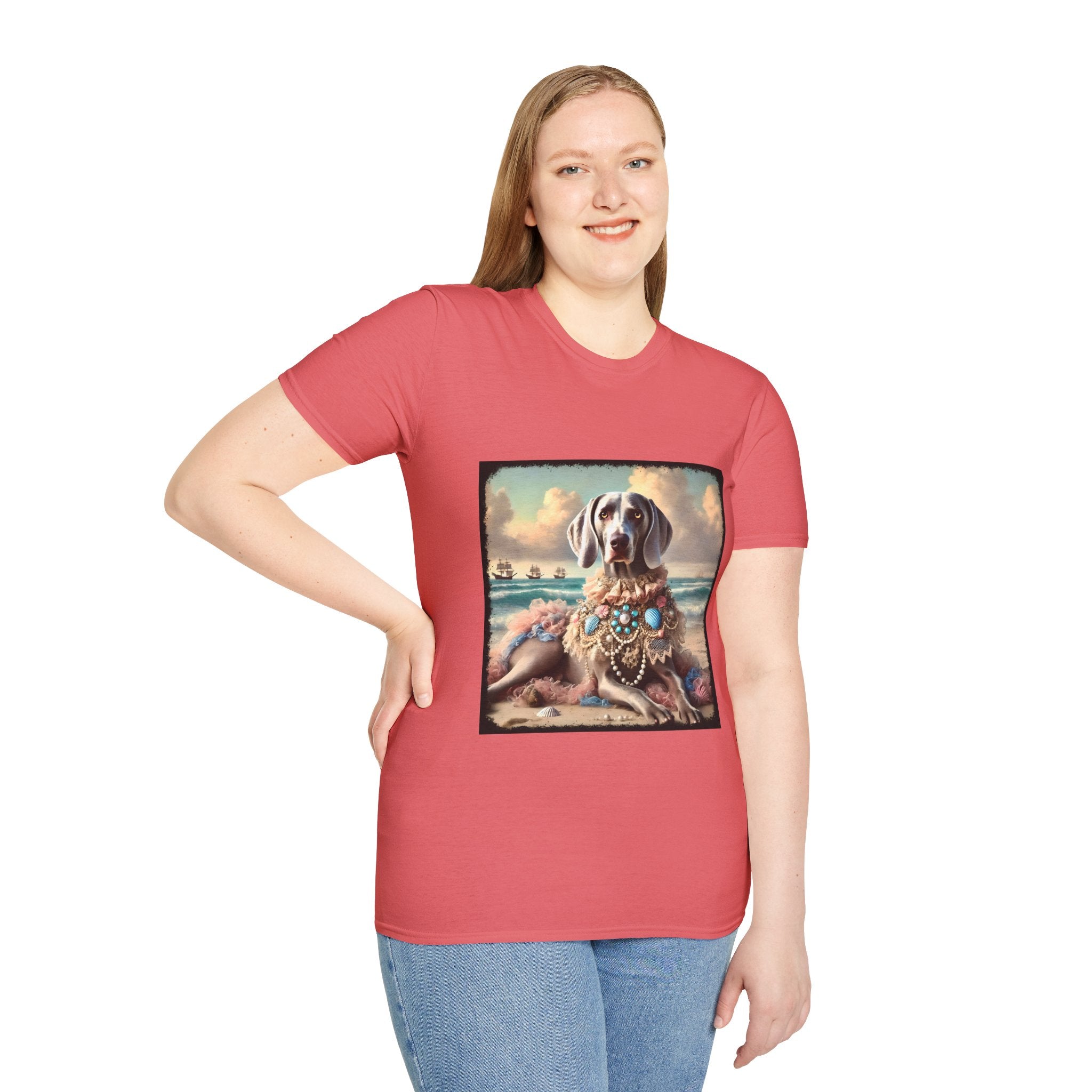 Weimaraner Seashell Siren | Unisex Dog T-Shirt