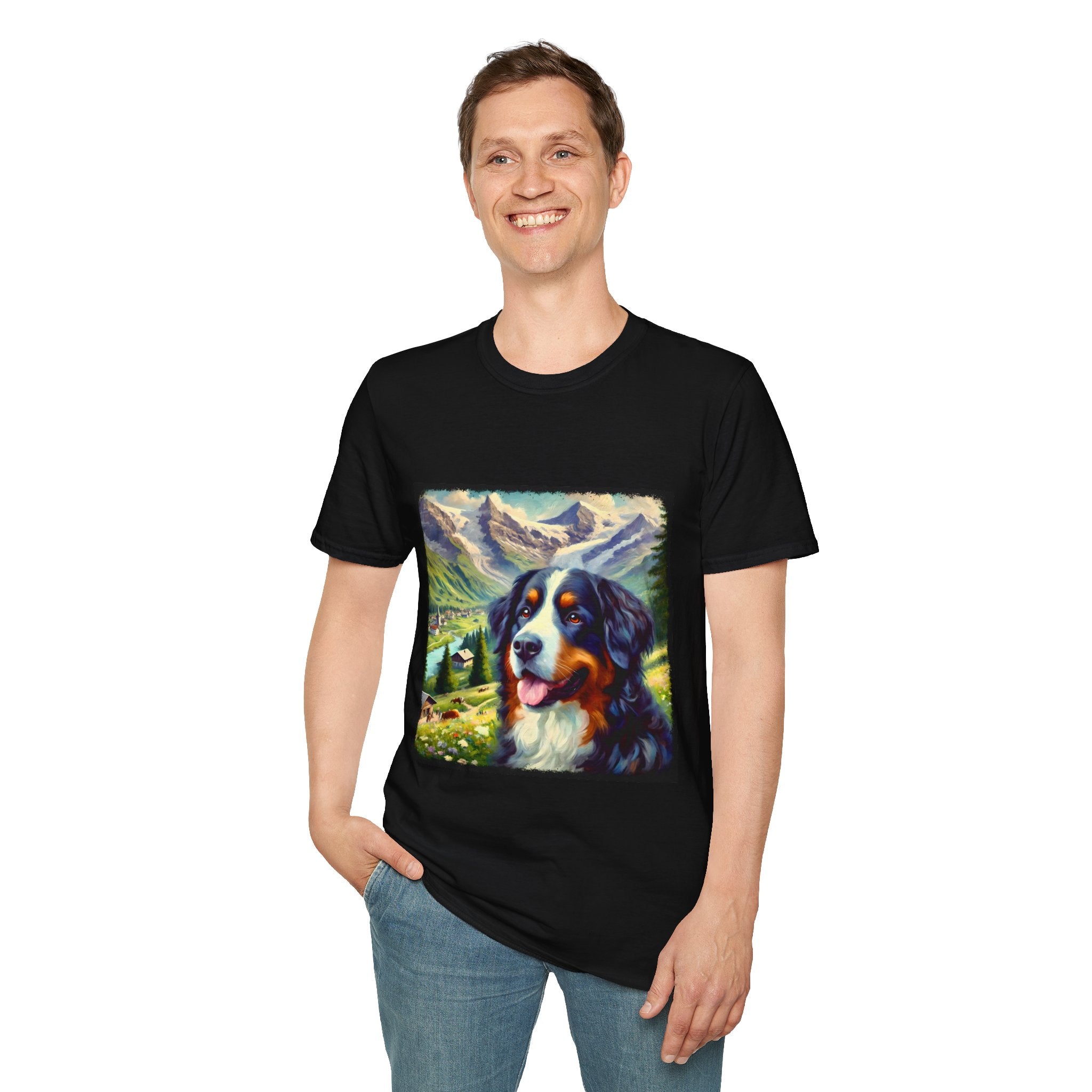 Bernese Mountain Dog Swiss Classic | Unisex Dog T-Shirt