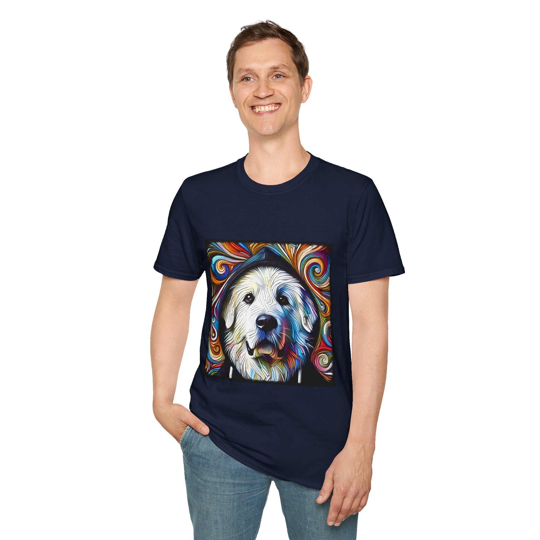 Great Pyrenees Relaxed Swirl | Unisex Dog T-Shirt