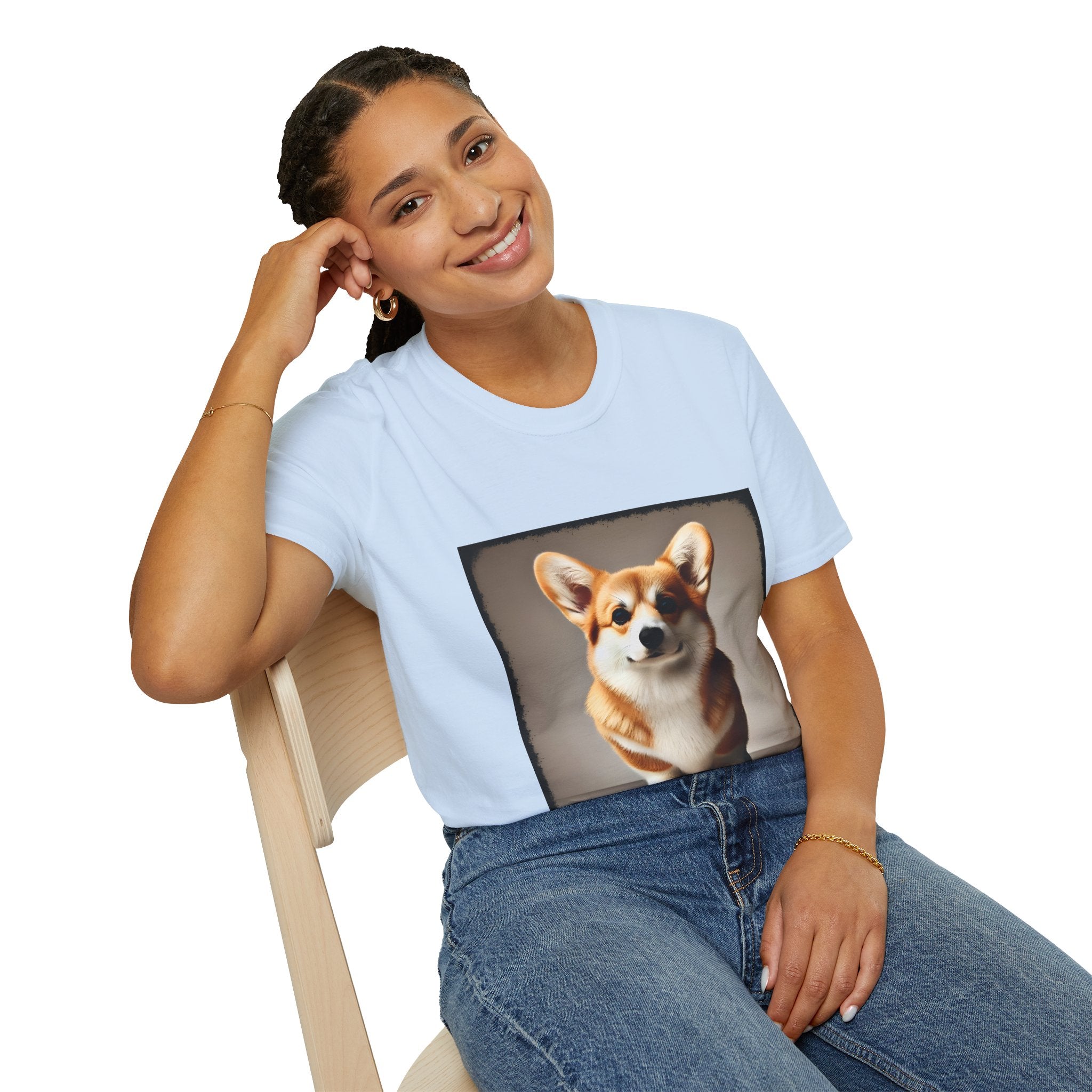 Pembroke Welsh Corgi Poised Pup | Unisex Dog T-Shirt