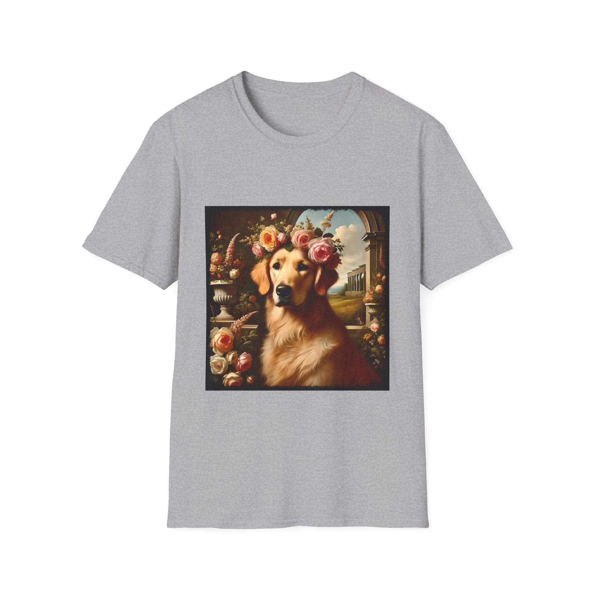 Golden Retriever Garden Bliss | Unisex Dog T-Shirt